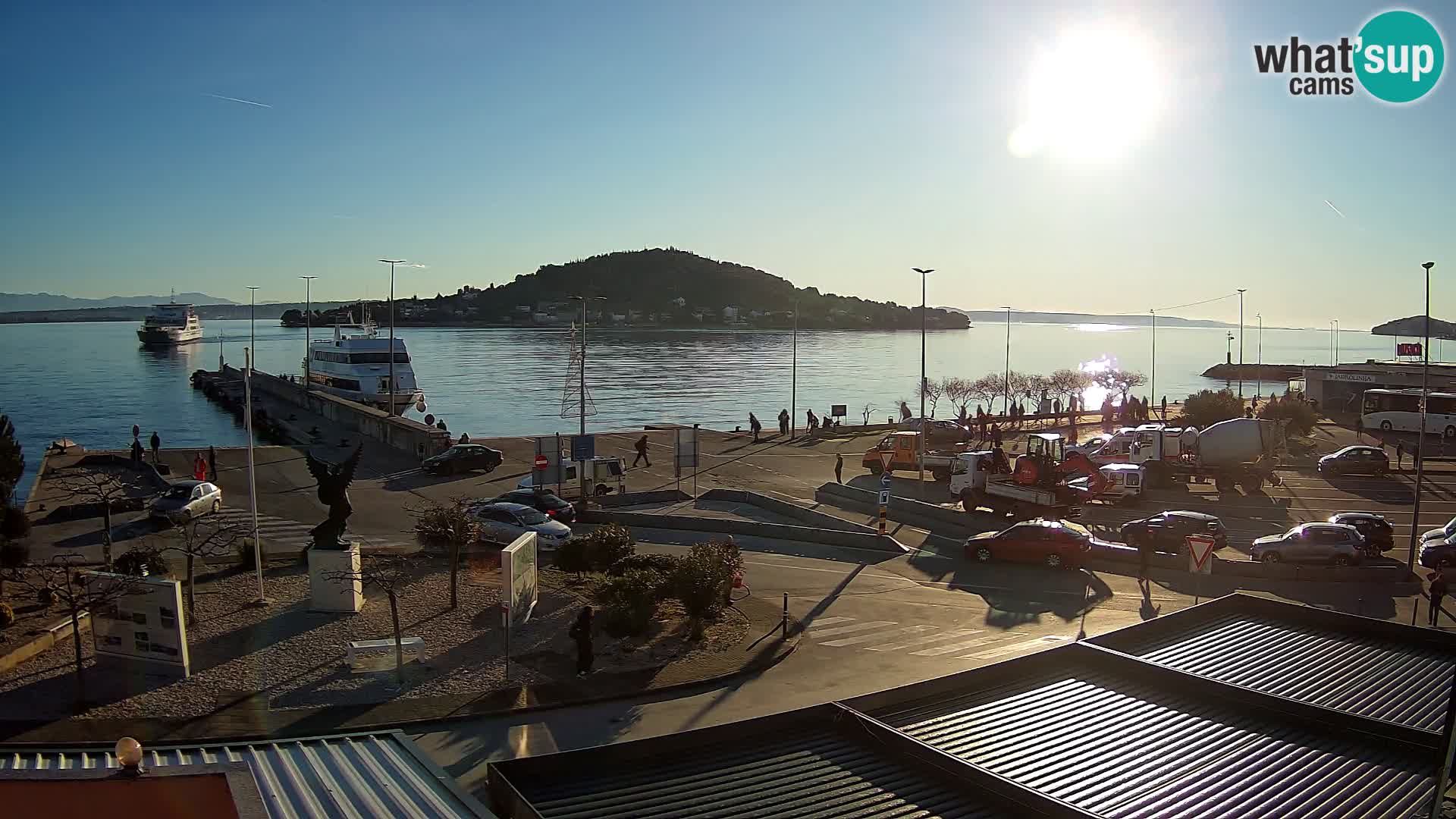 Webcam Ugliano – terminal traghetto da Preko a Zara