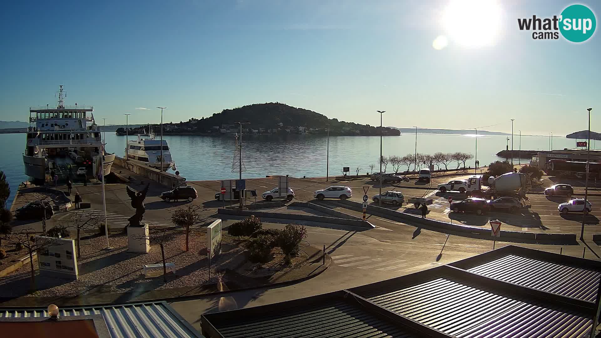 Webcam Ugliano – terminal traghetto da Preko a Zara