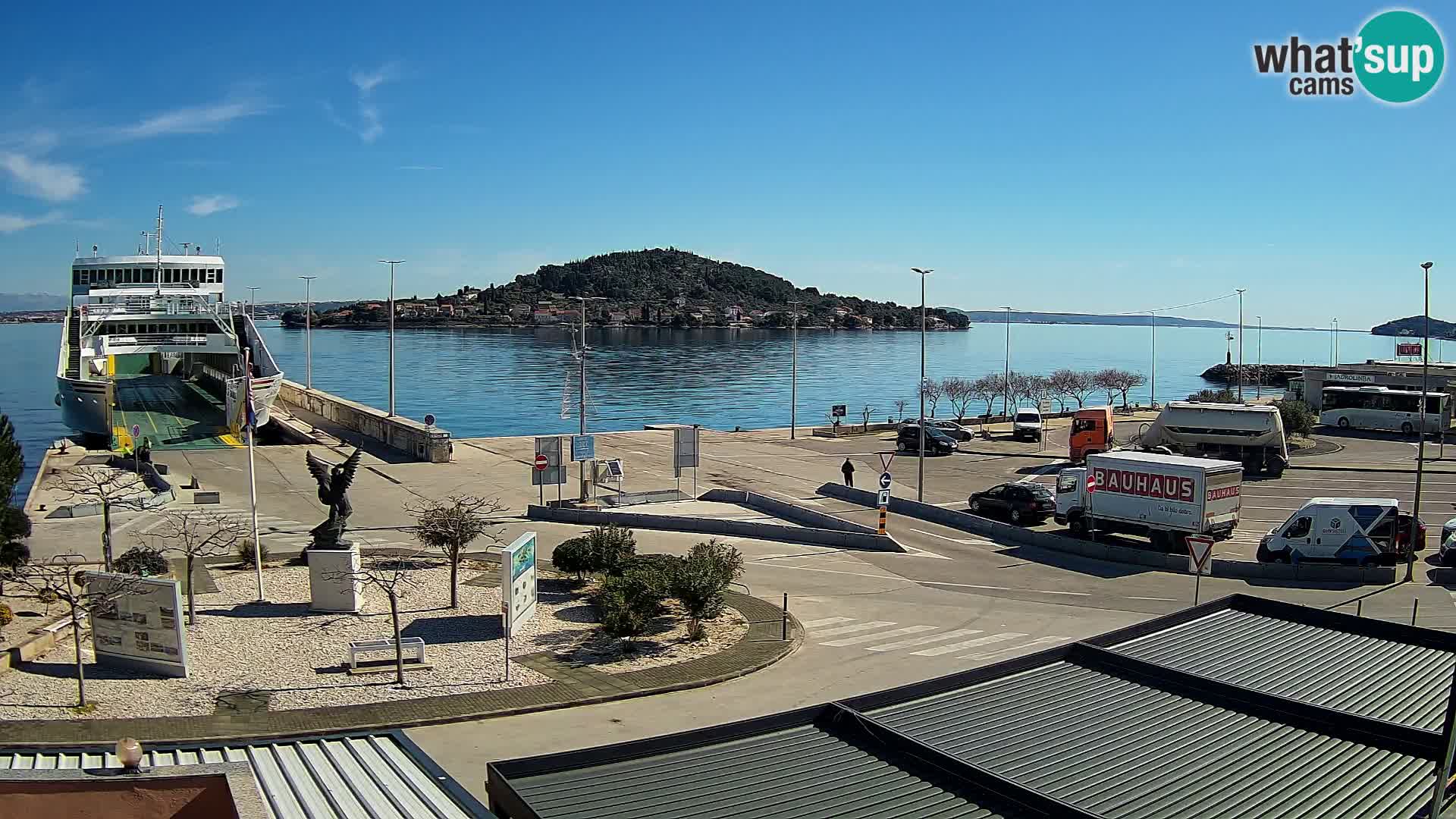 Web kamera Ugljan – Preko trajekt za Zadar
