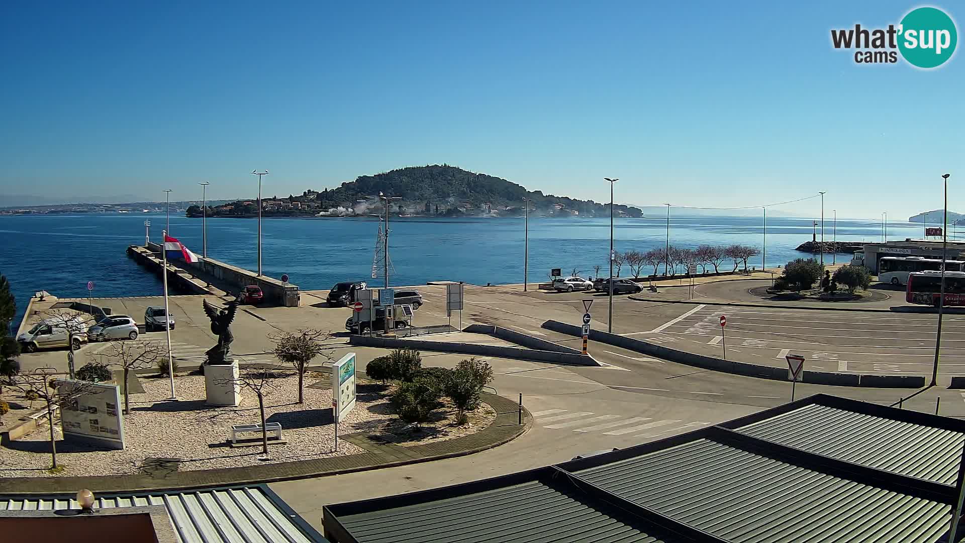 Web kamera Ugljan – Preko trajekt za Zadar