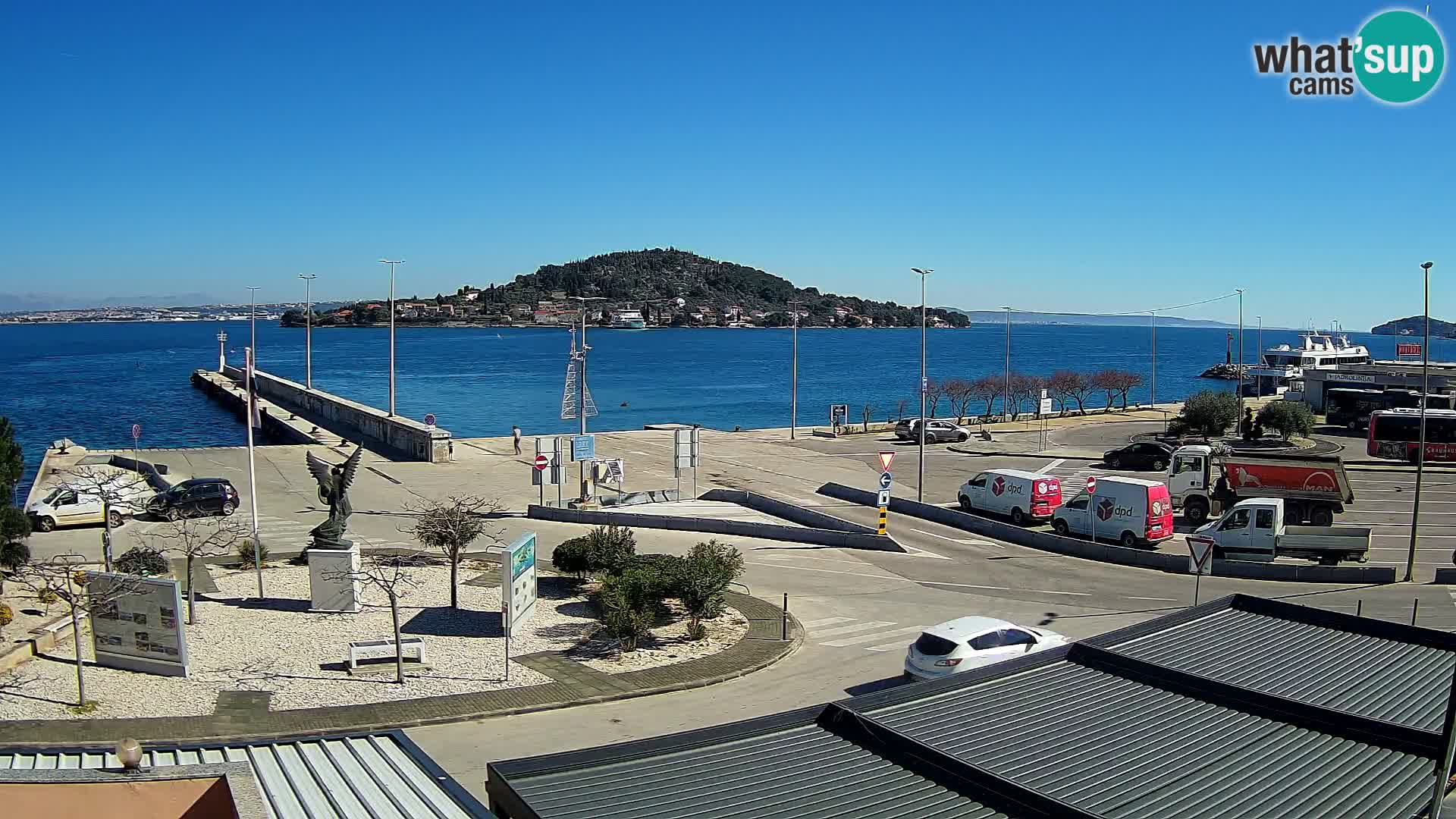 Web kamera Ugljan – Preko trajekt za Zadar