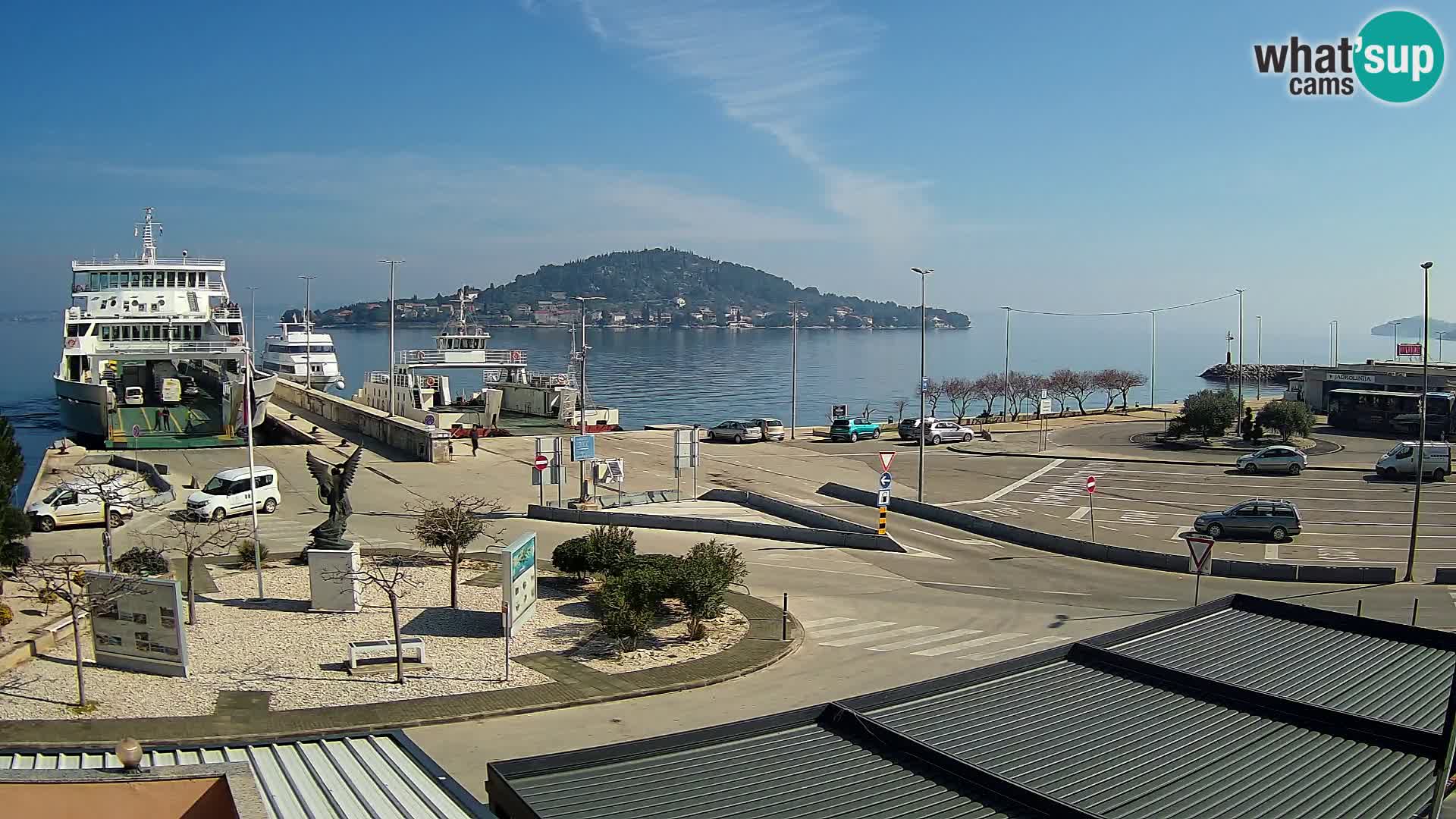 Spletna kamera Ugljan – trajekt Preko – Zadar