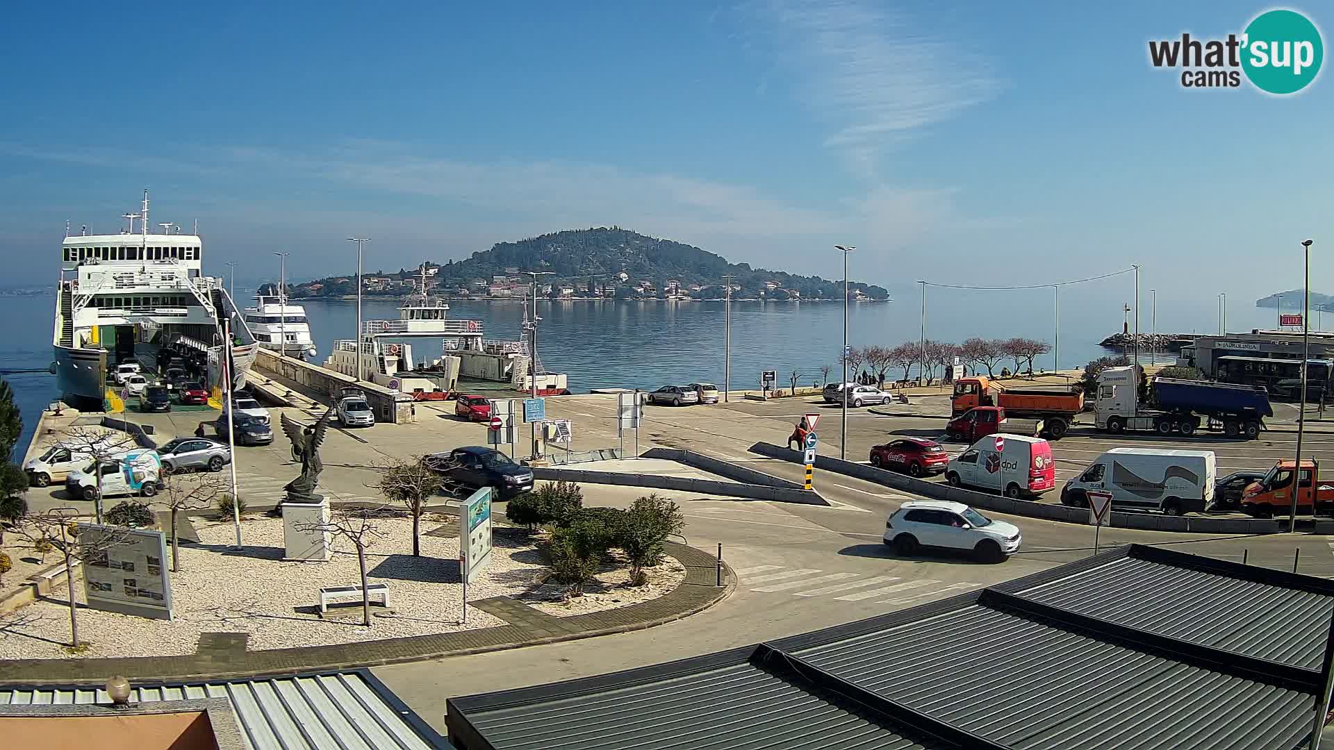 Webcam Ugliano – terminal traghetto da Preko a Zara