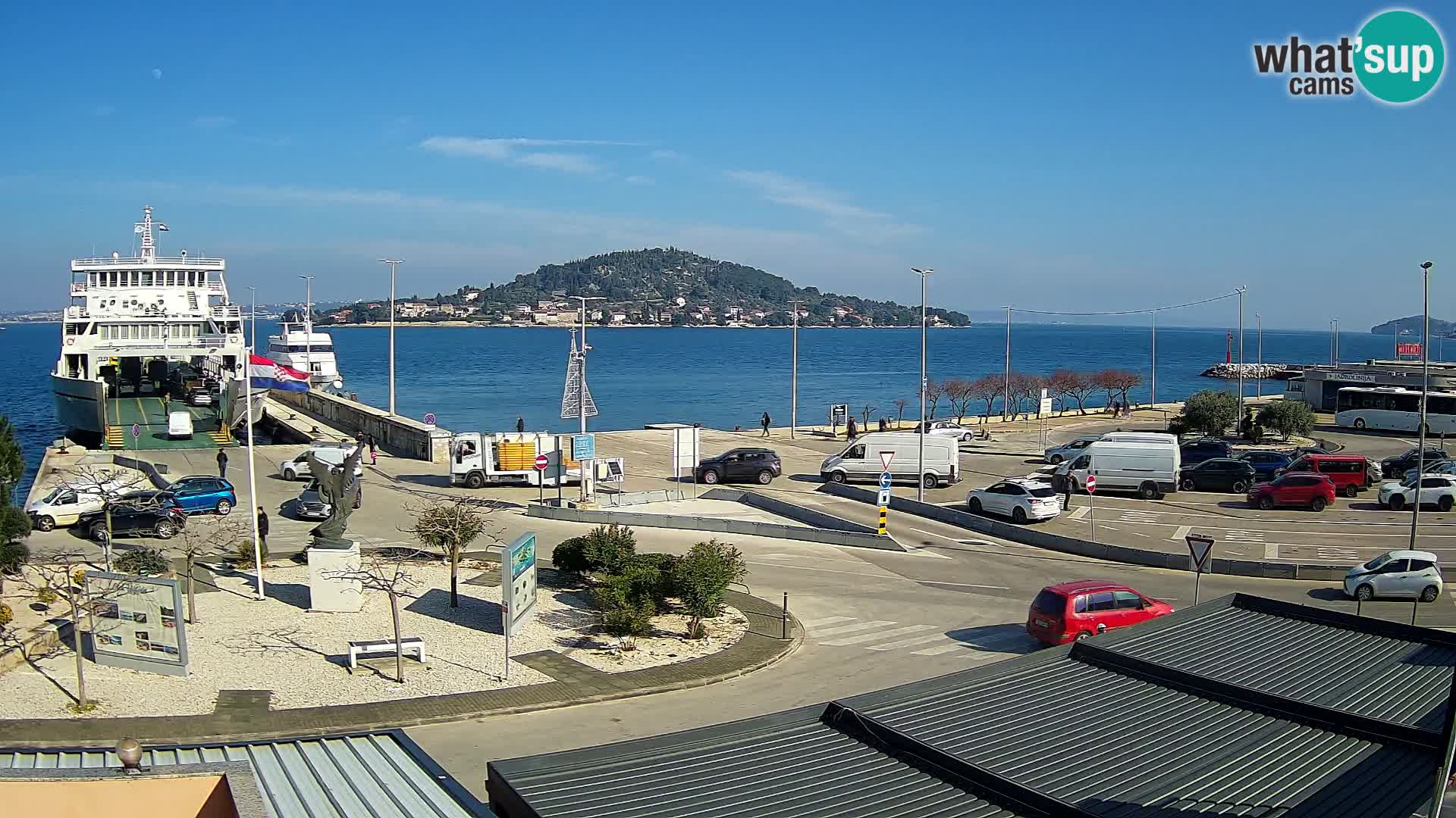 Web kamera Ugljan – Preko trajekt za Zadar