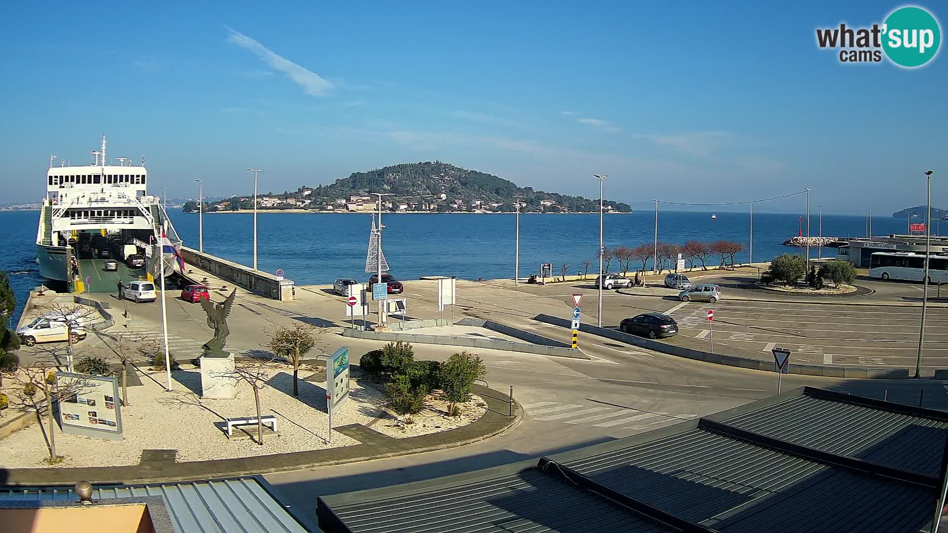 Web kamera Ugljan – Preko trajekt za Zadar