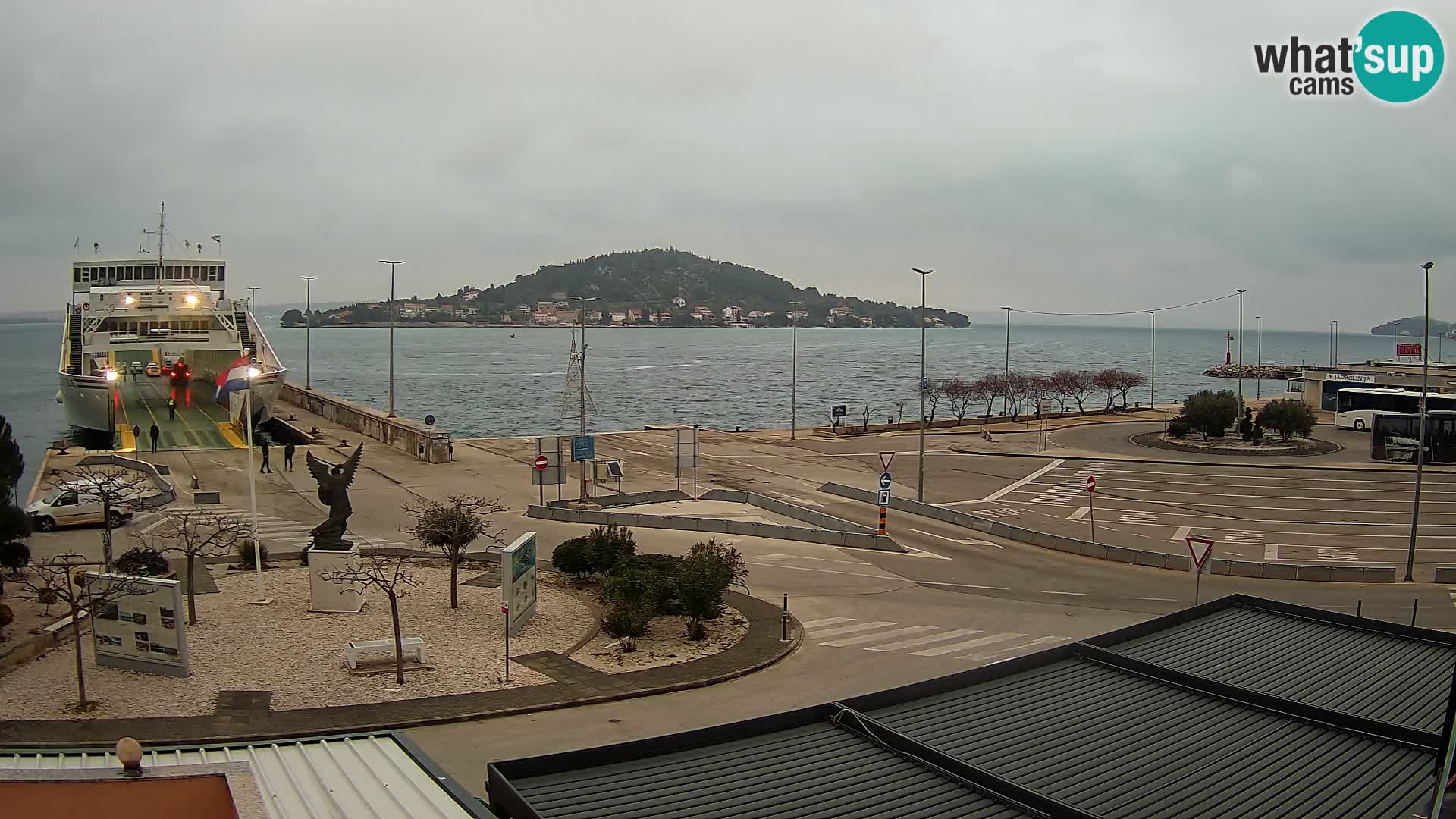 Webcam Ugliano – terminal traghetto da Preko a Zara