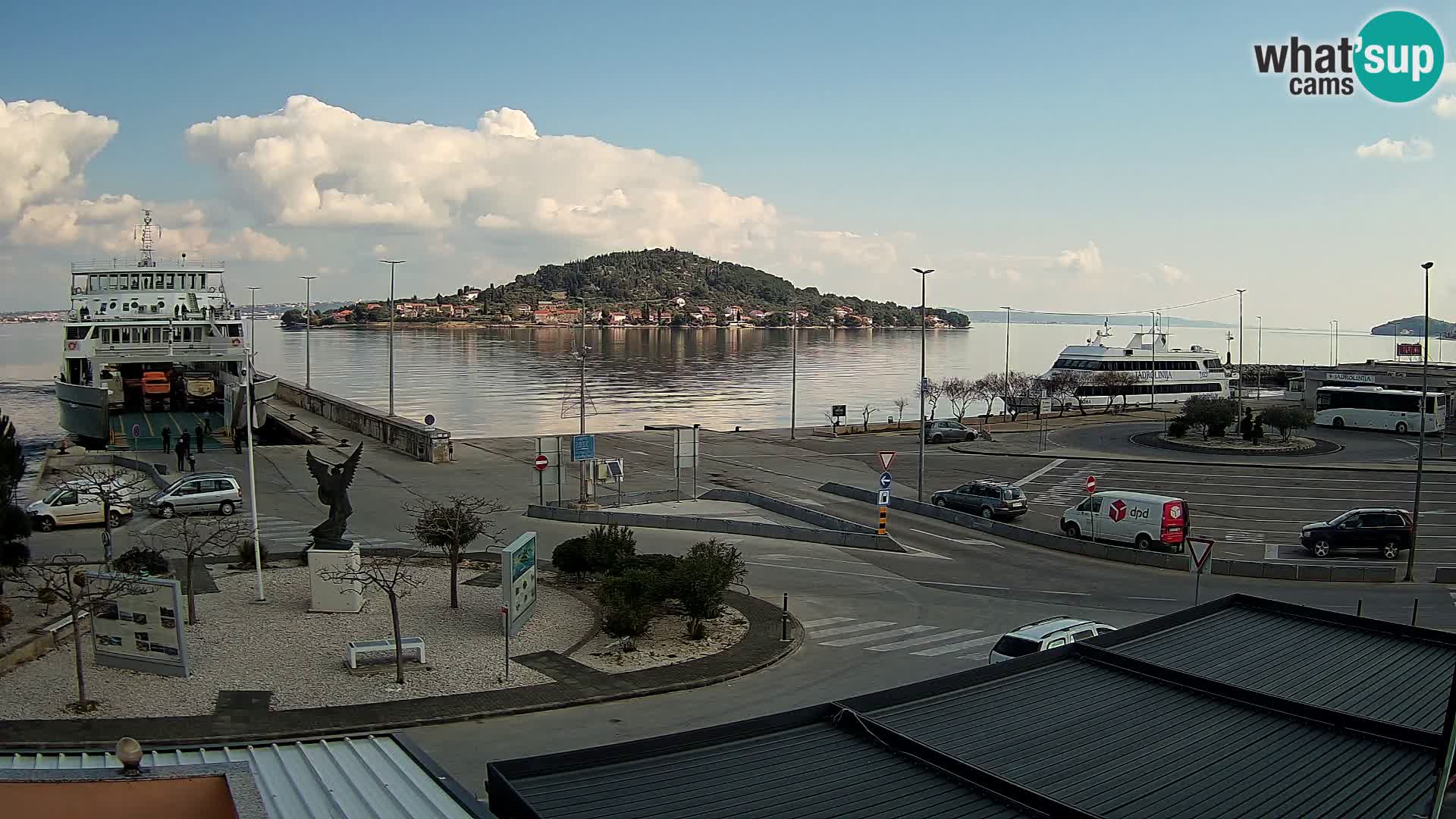Spletna kamera Ugljan – trajekt Preko – Zadar