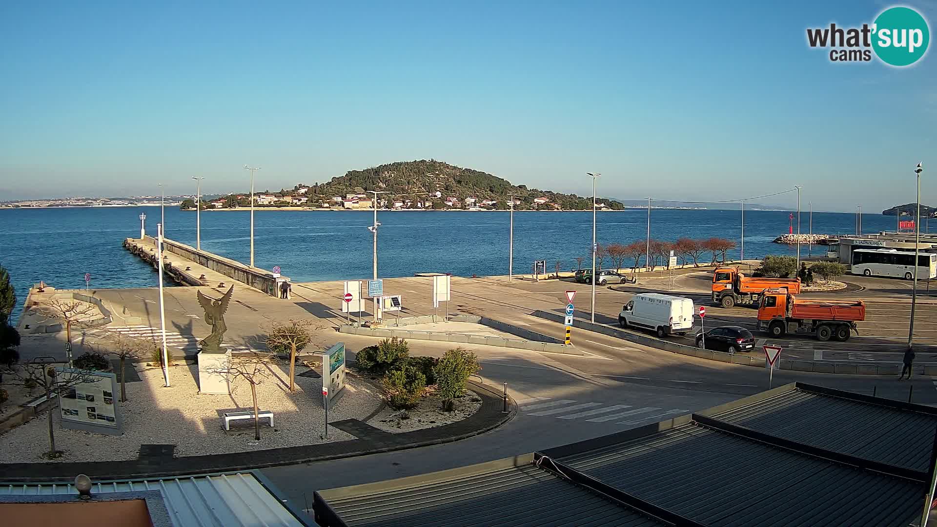 Webcam Ugliano – terminal traghetto da Preko a Zara