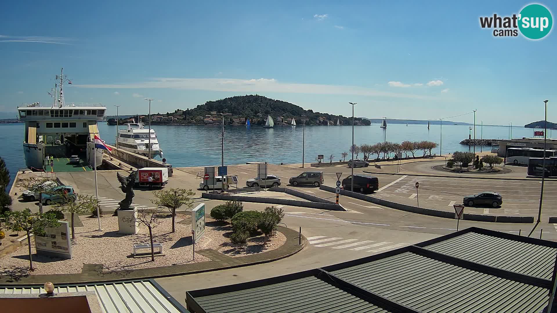 Webcam Ugljan – Preko Ferry to Zadar