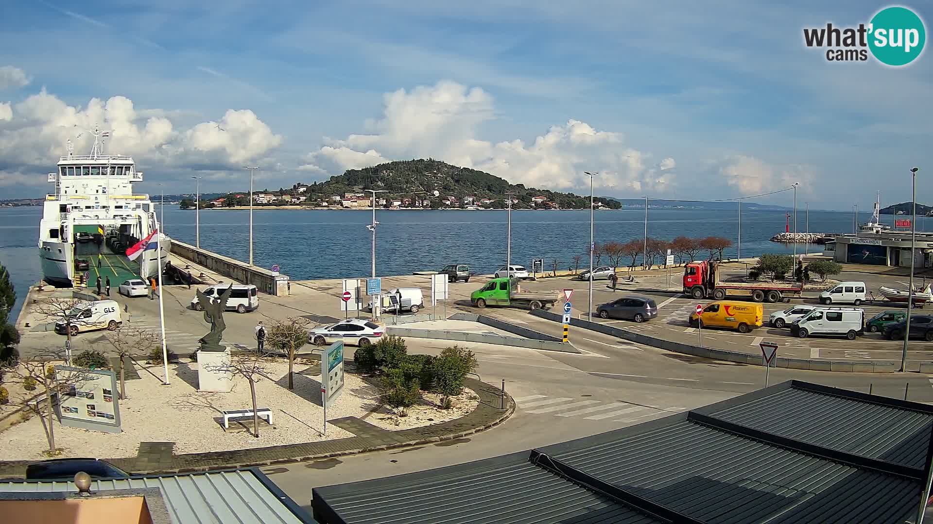 Web kamera Ugljan – Preko trajekt za Zadar