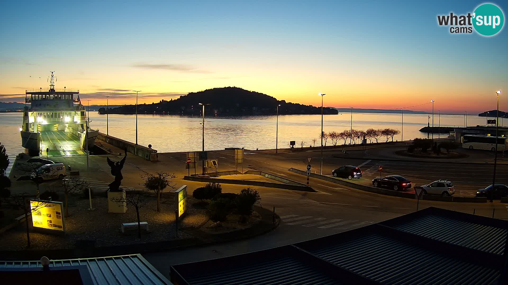 Web kamera Ugljan – Preko trajekt za Zadar