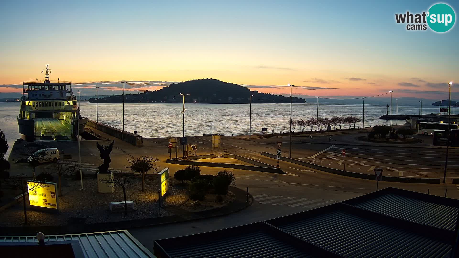 Web kamera Ugljan – Preko trajekt za Zadar