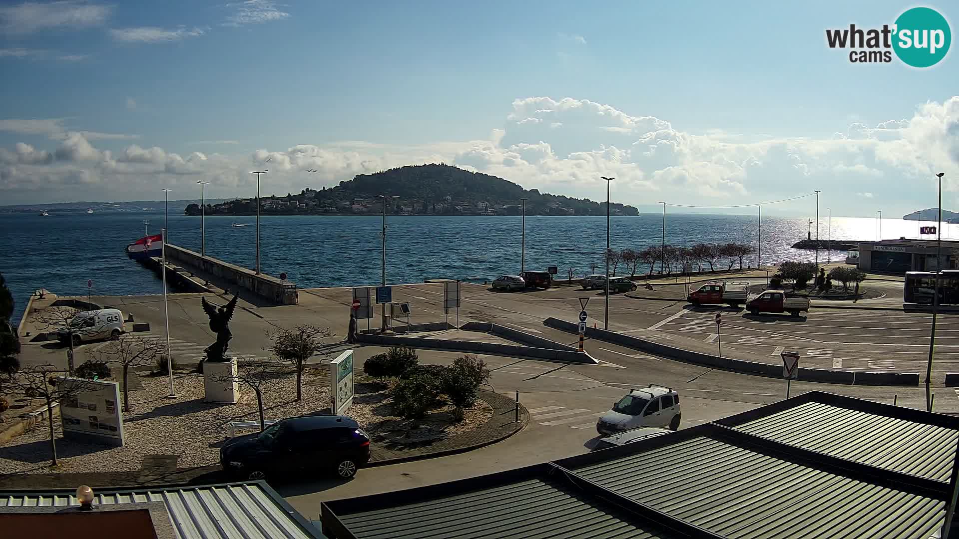 Spletna kamera Ugljan – trajekt Preko – Zadar