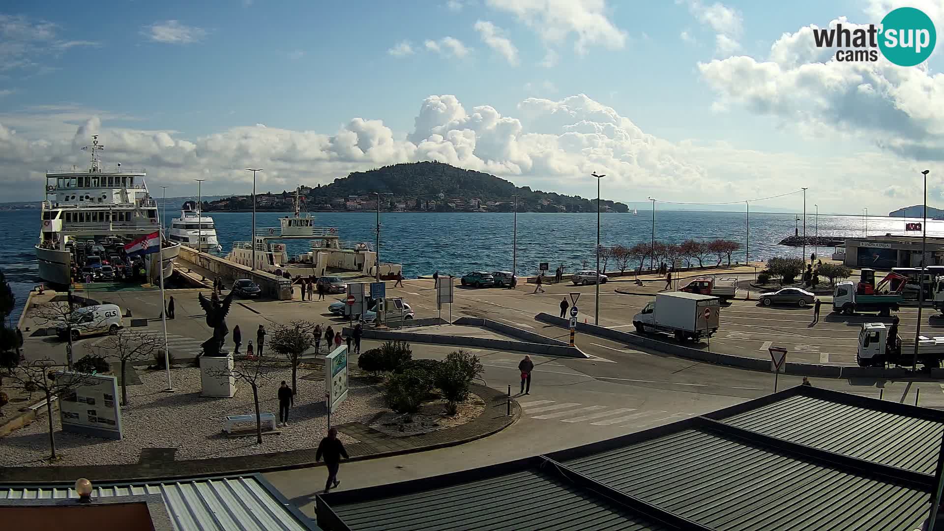Web kamera Ugljan – Preko trajekt za Zadar