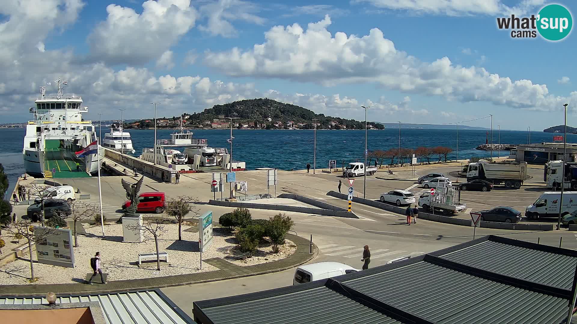 Spletna kamera Ugljan – trajekt Preko – Zadar