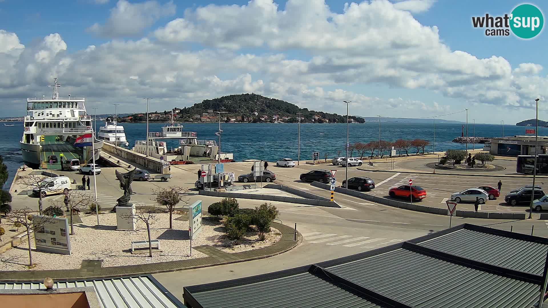 Web kamera Ugljan – Preko trajekt za Zadar