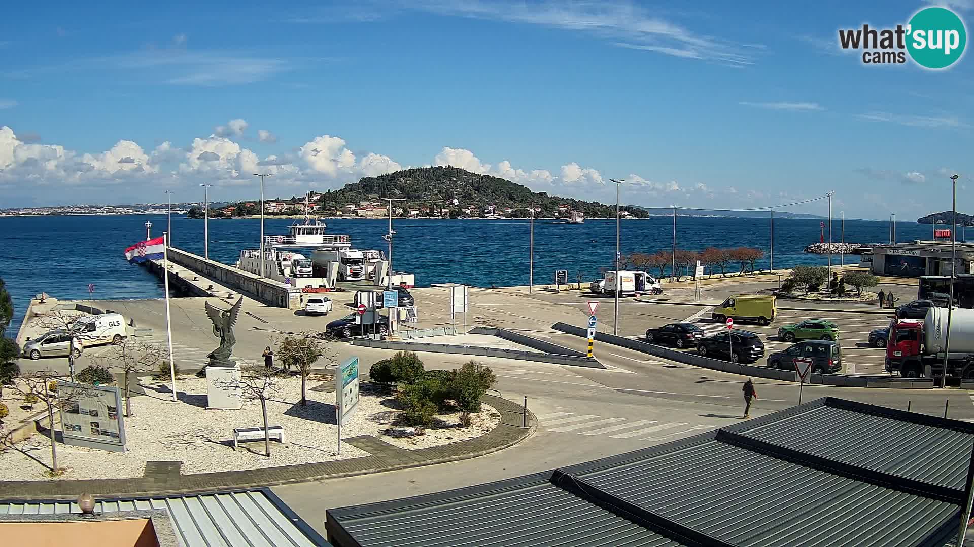 Web kamera Ugljan – Preko trajekt za Zadar