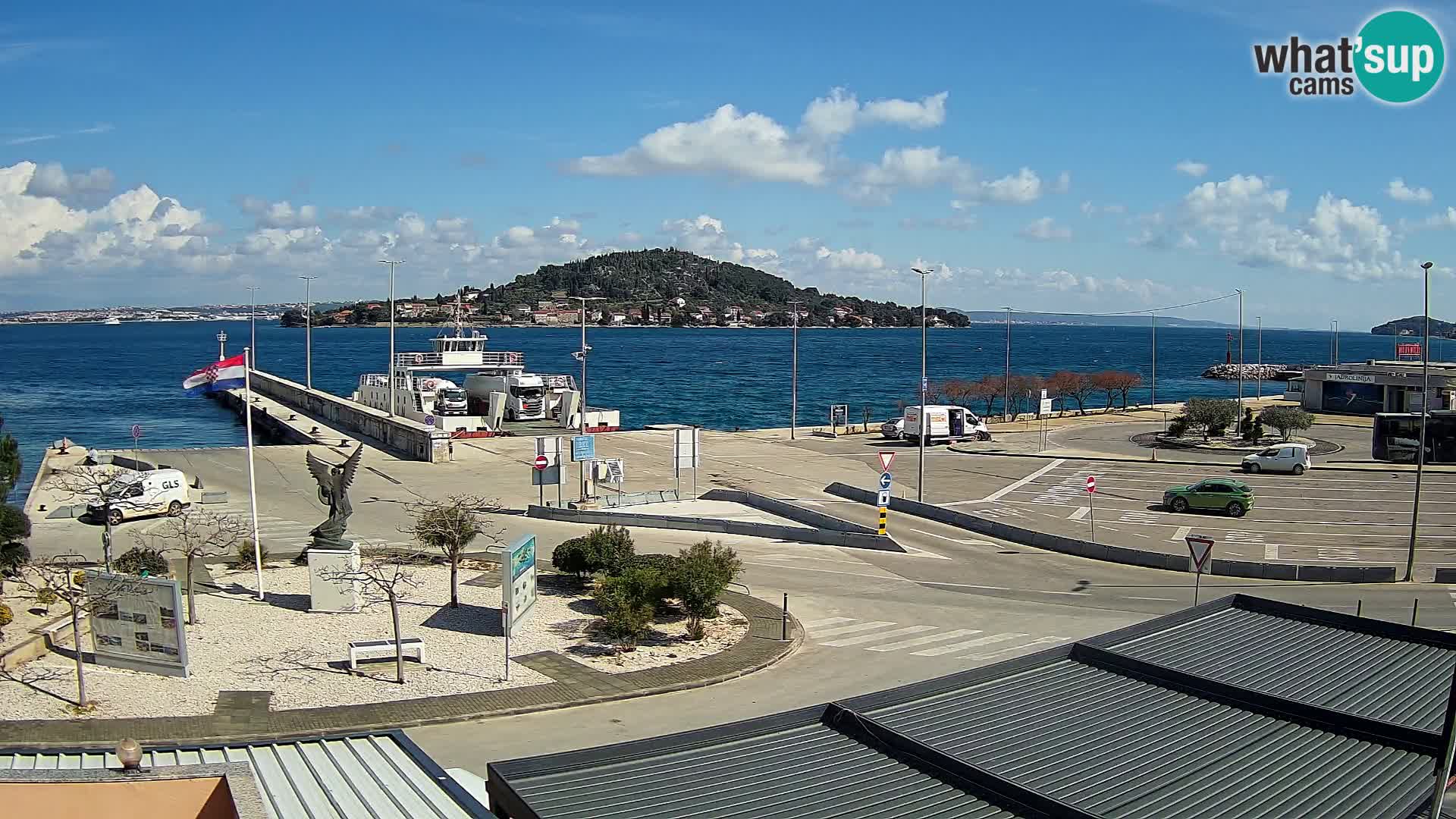 Spletna kamera Ugljan – trajekt Preko – Zadar