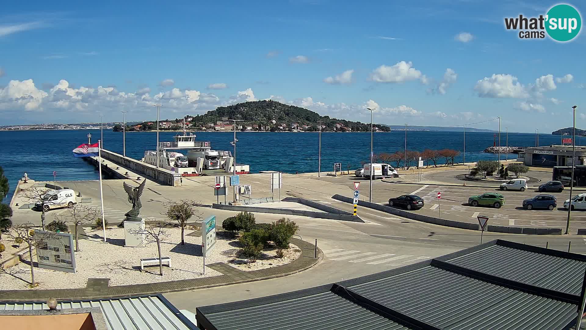 Spletna kamera Ugljan – trajekt Preko – Zadar