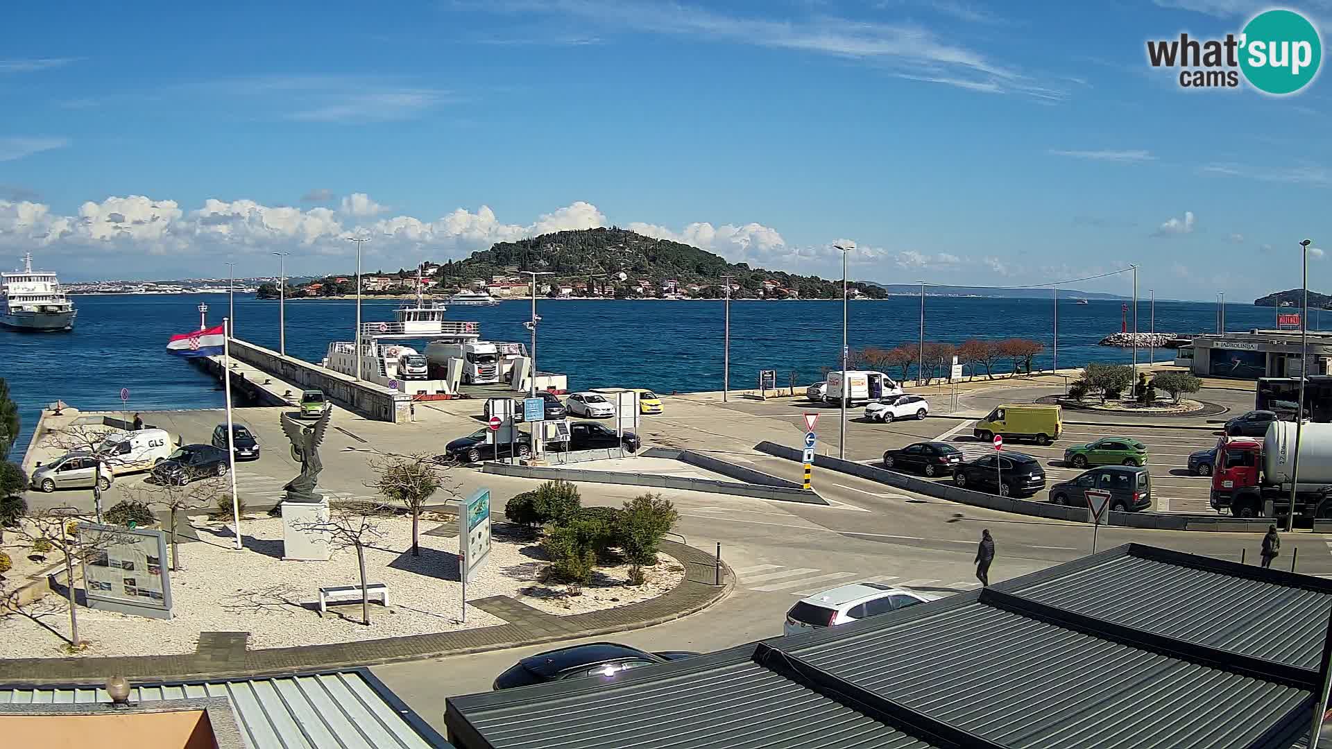Web kamera Ugljan – Preko trajekt za Zadar