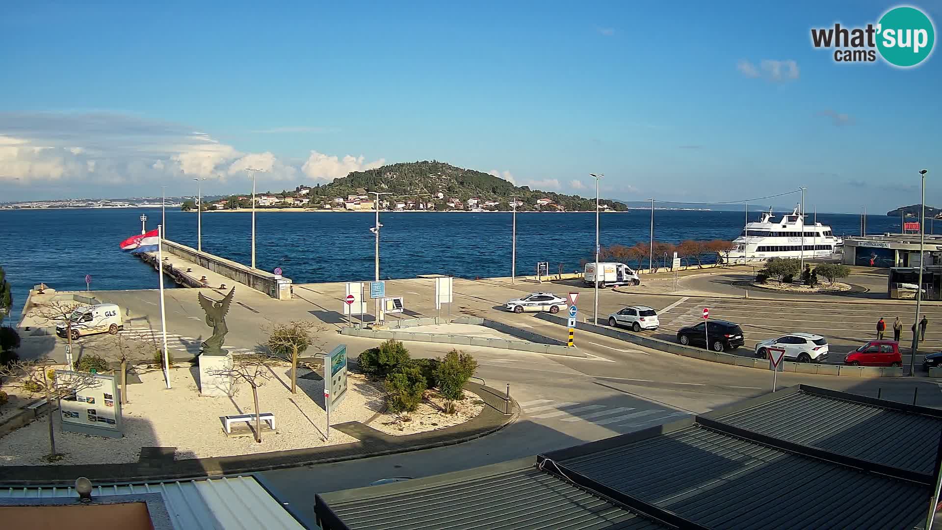 Webcam Ugliano – terminal traghetto da Preko a Zara