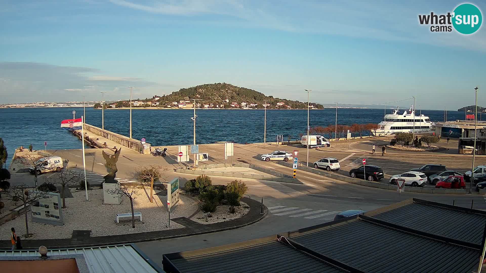 Webcam Ugliano – terminal traghetto da Preko a Zara