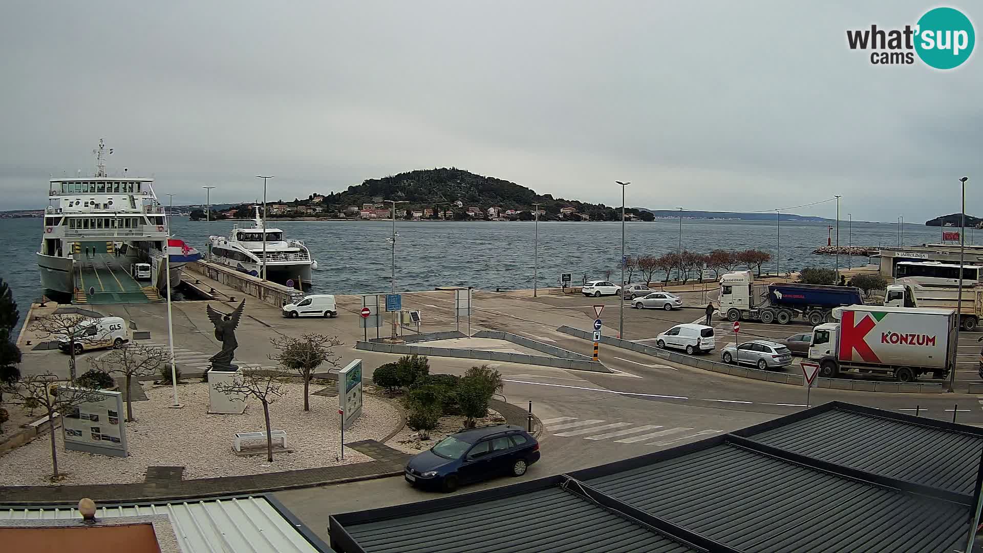 Webcam Ugljan – Preko Ferry to Zadar