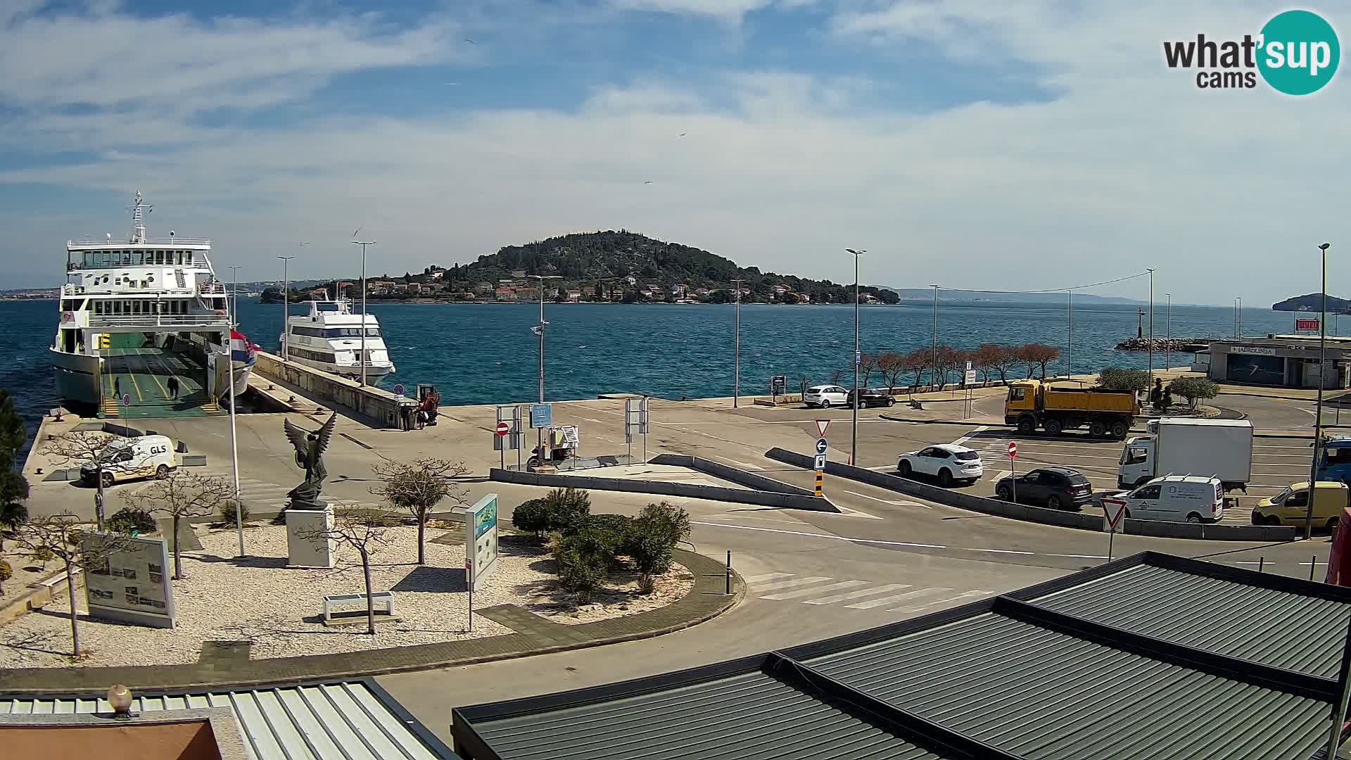 Spletna kamera Ugljan – trajekt Preko – Zadar