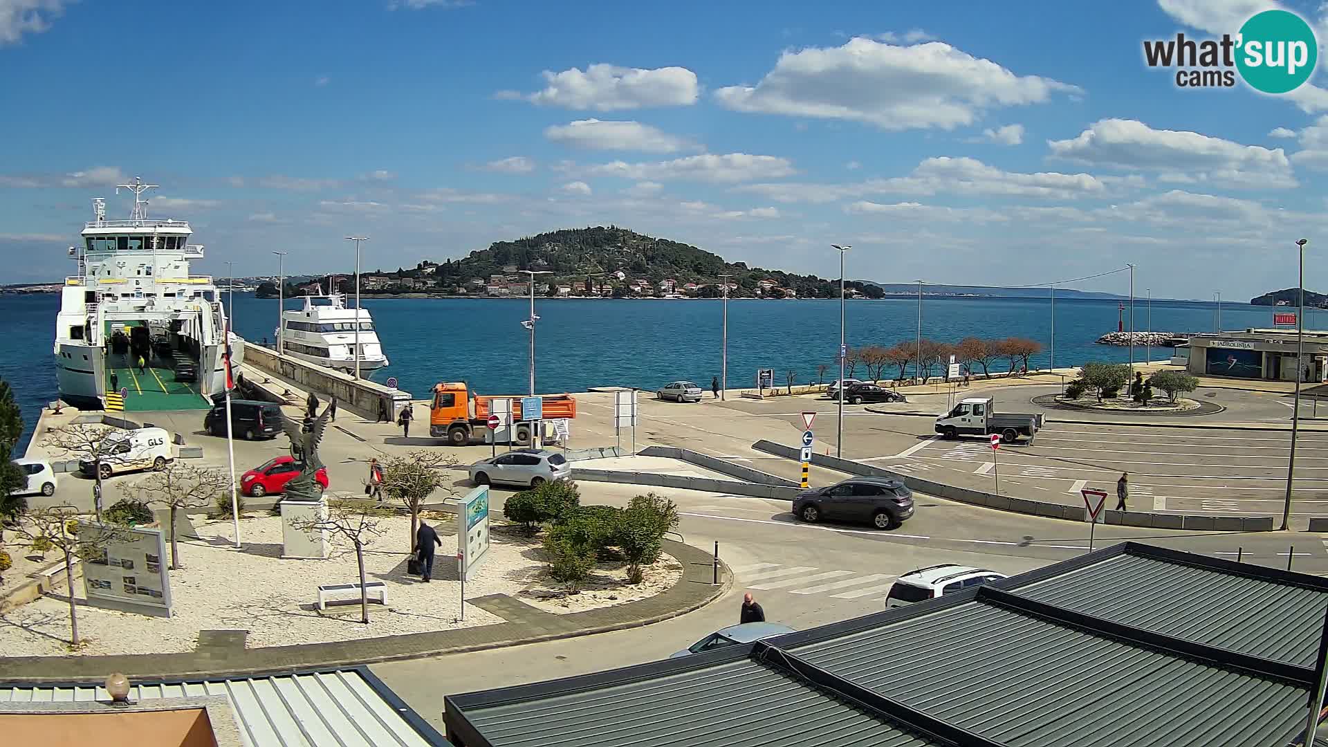 Webcam Ugliano – terminal traghetto da Preko a Zara