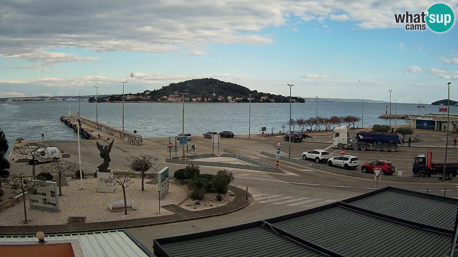 Webcam Ugliano – terminal traghetto da Preko a Zara