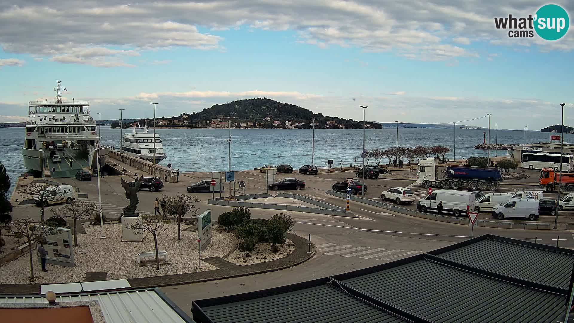 Spletna kamera Ugljan – trajekt Preko – Zadar