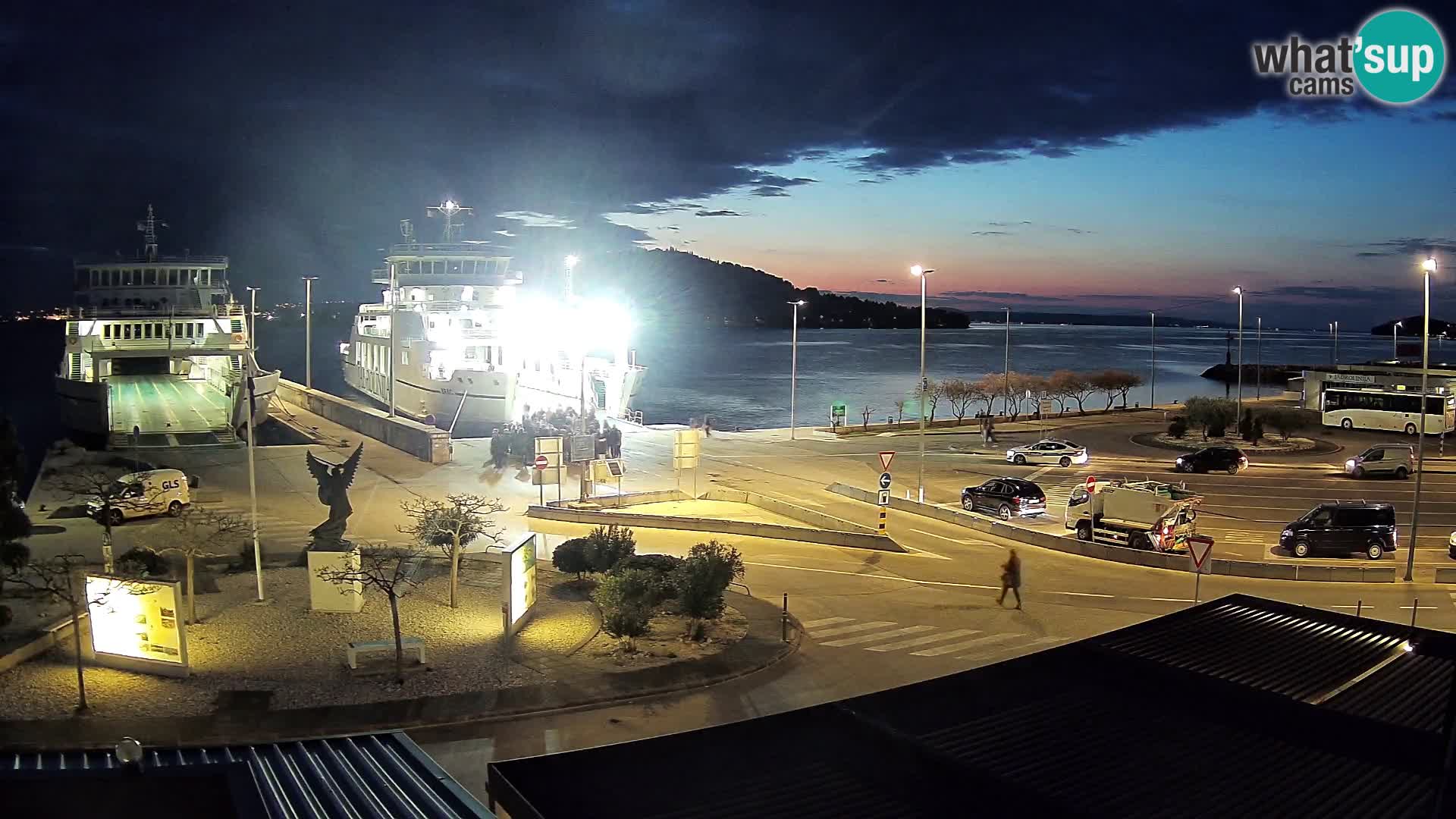 Spletna kamera Ugljan – trajekt Preko – Zadar