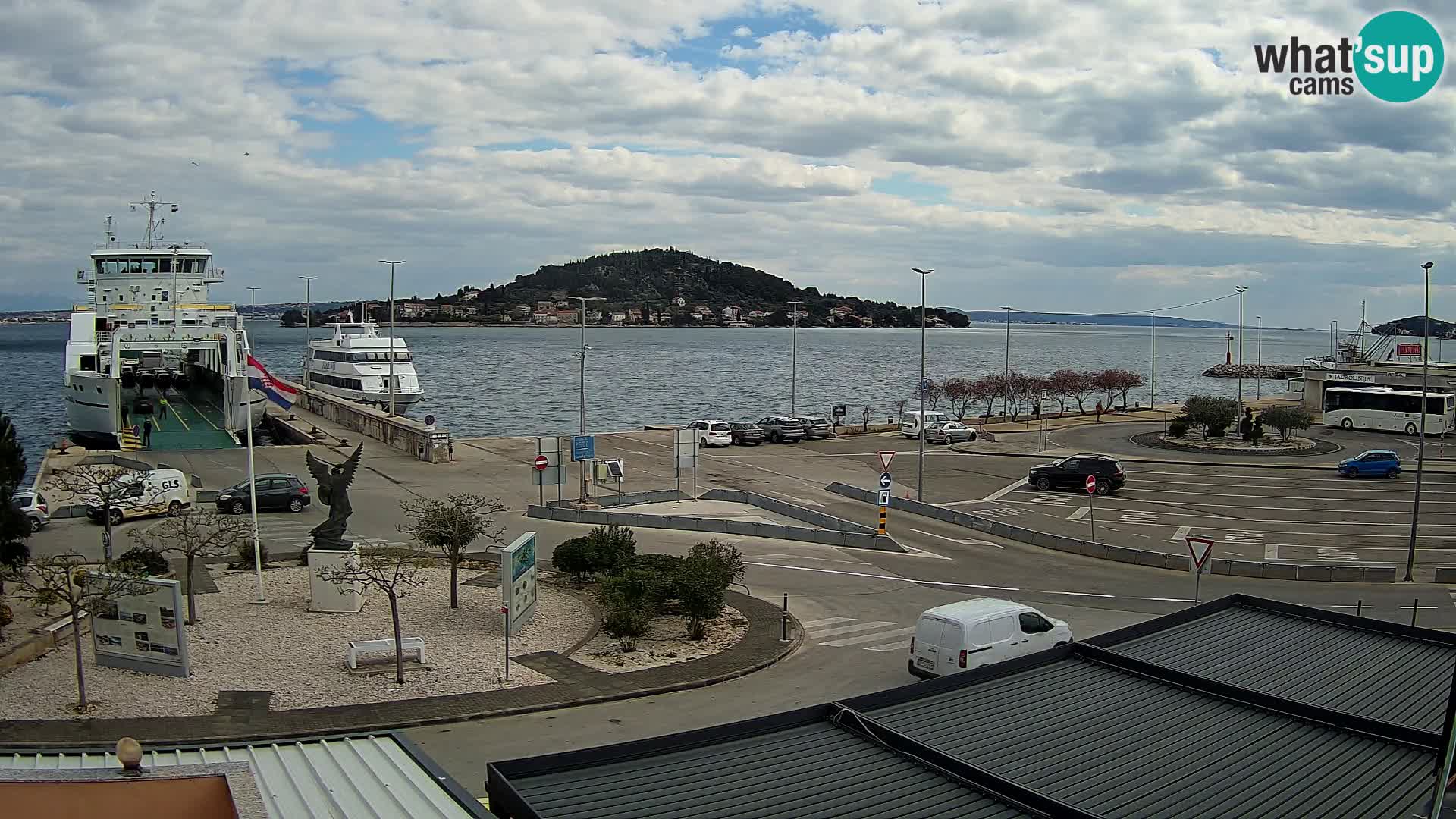 Webcam Ugliano – terminal traghetto da Preko a Zara