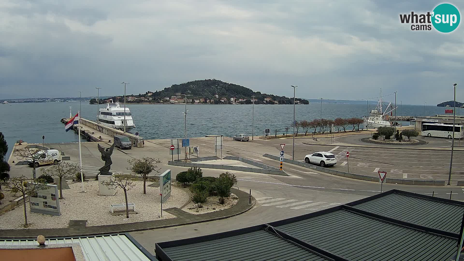 Webcam Ugliano – terminal traghetto da Preko a Zara