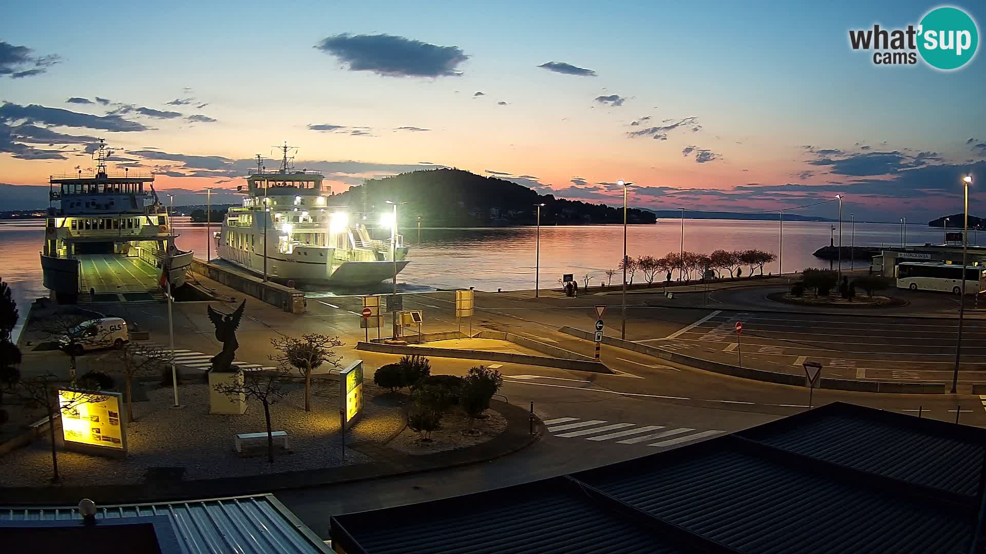 Web kamera Ugljan – Preko trajekt za Zadar