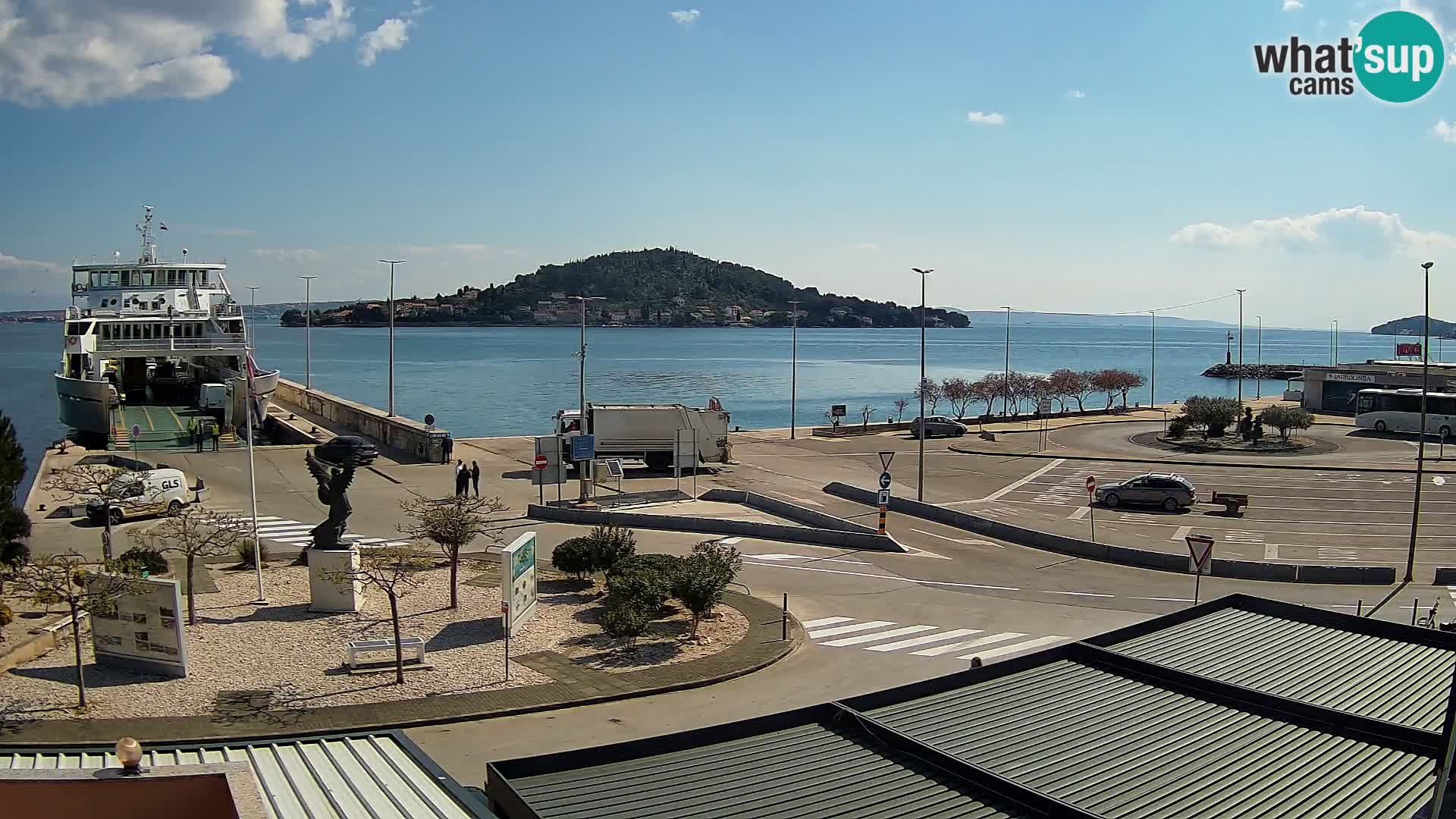Web kamera Ugljan – Preko trajekt za Zadar