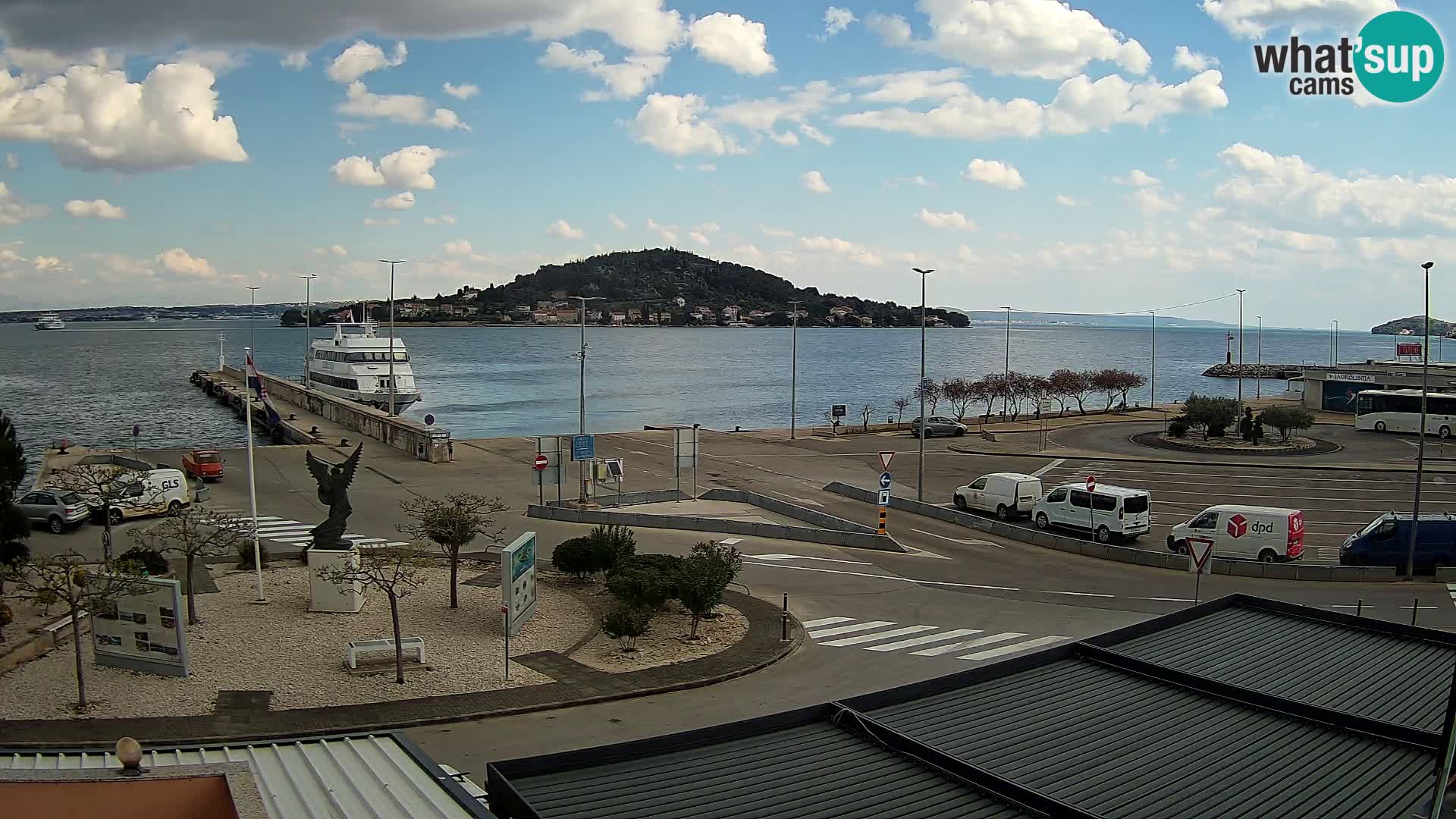 Web kamera Ugljan – Preko trajekt za Zadar