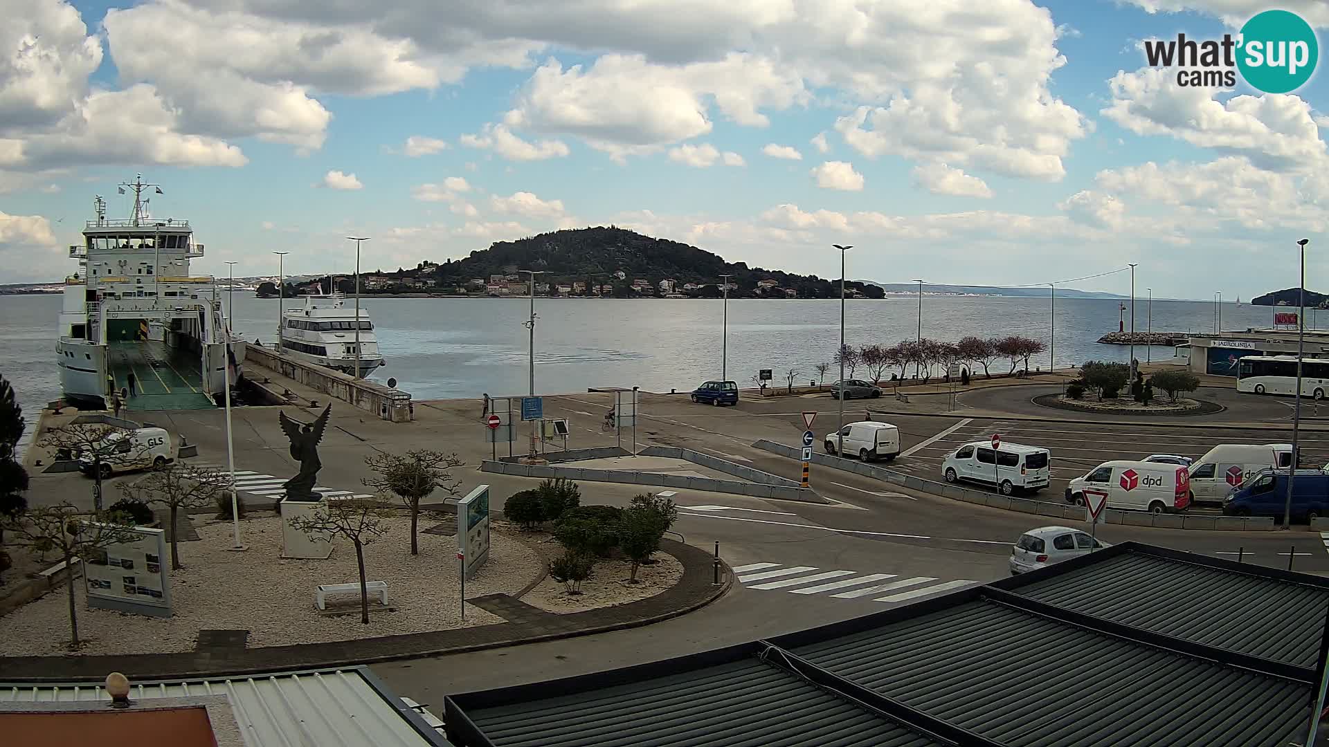 Web kamera Ugljan – Preko trajekt za Zadar