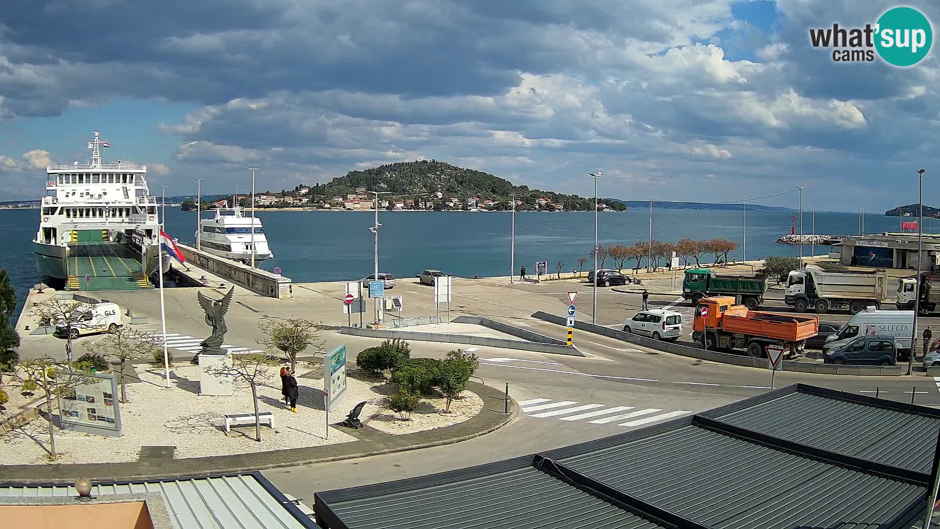 Web kamera Ugljan – Preko trajekt za Zadar