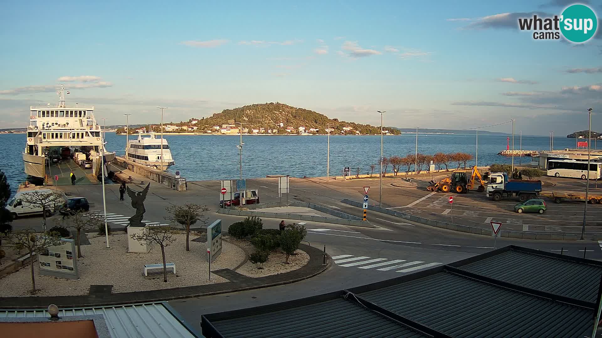 Web kamera Ugljan – Preko trajekt za Zadar