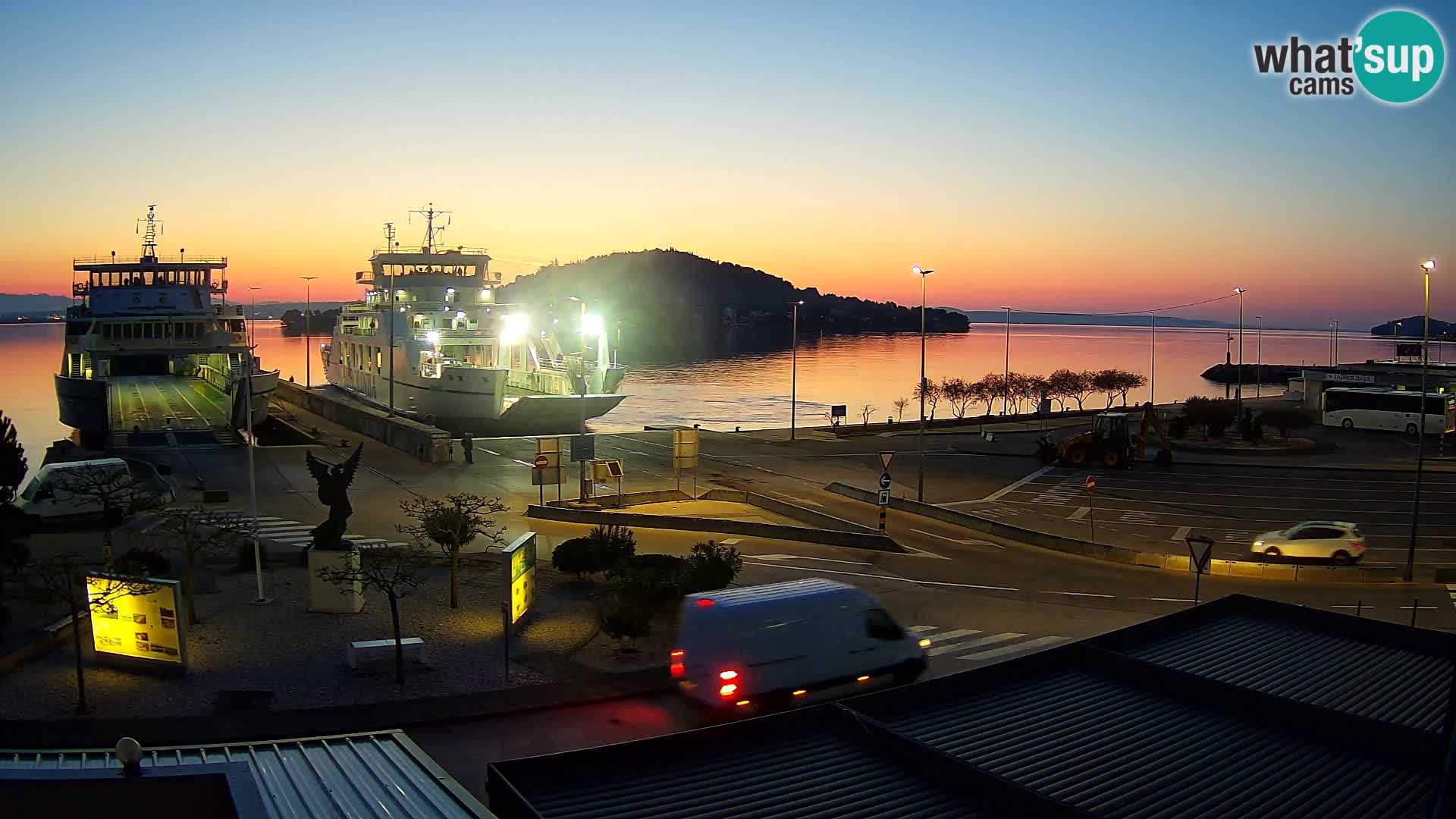 Web kamera Ugljan – Preko trajekt za Zadar