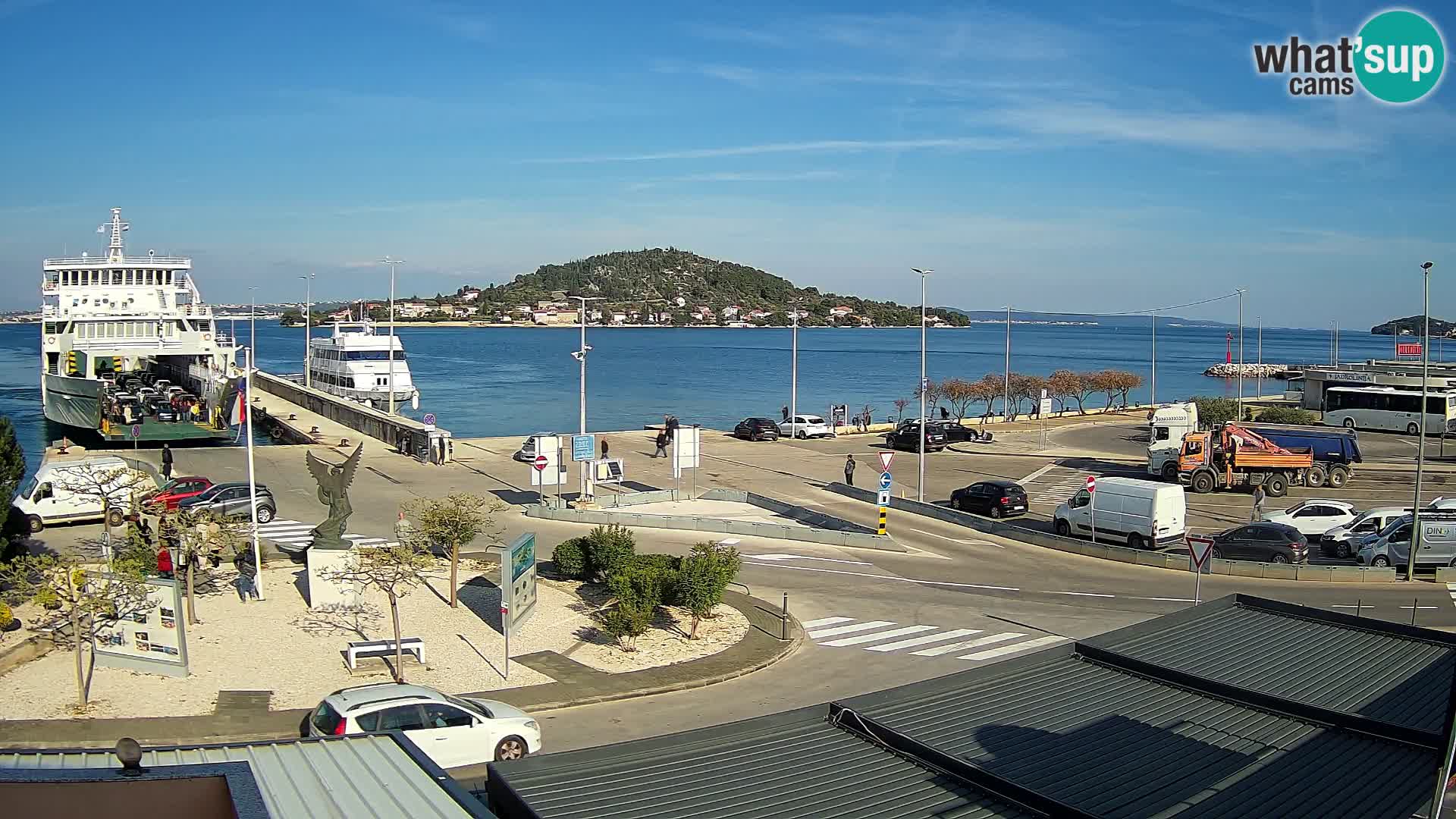 Web kamera Ugljan – Preko trajekt za Zadar