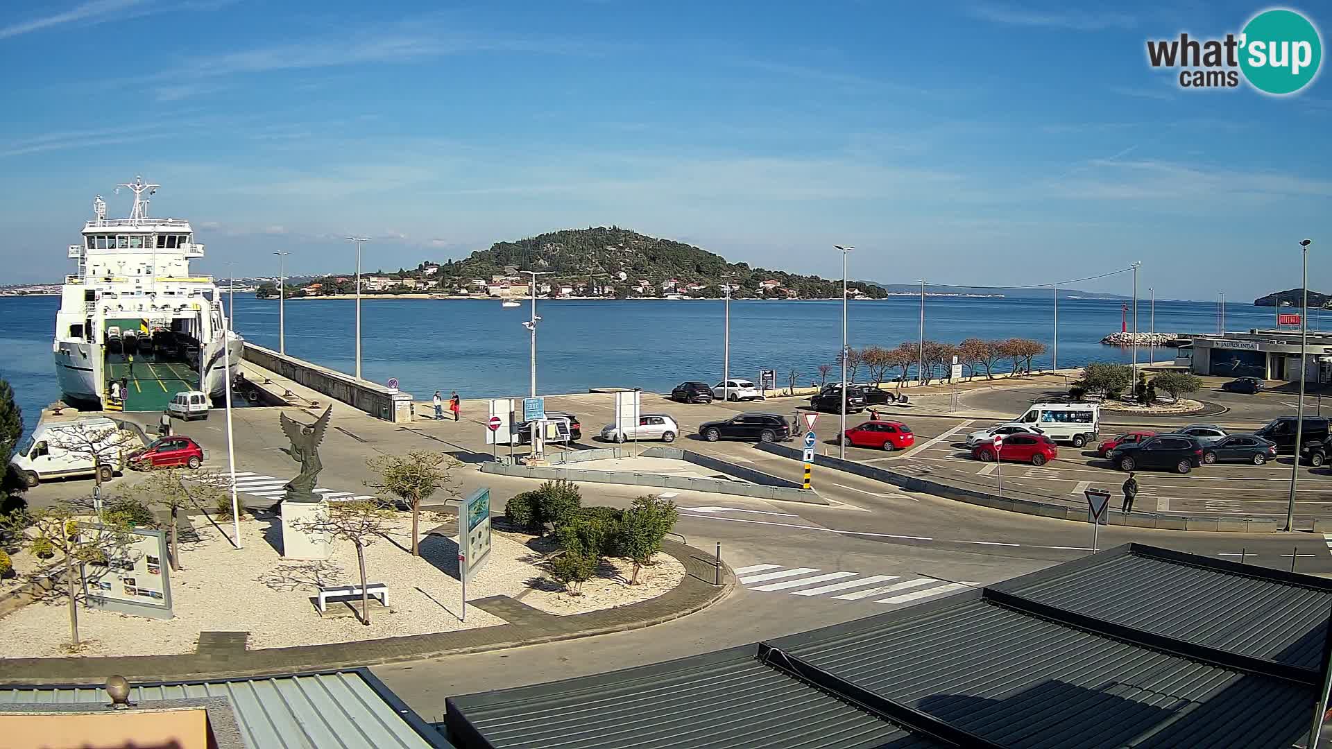 Web kamera Ugljan – Preko trajekt za Zadar