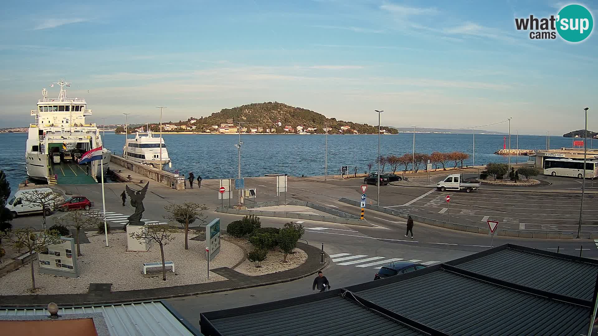 Web kamera Ugljan – Preko trajekt za Zadar