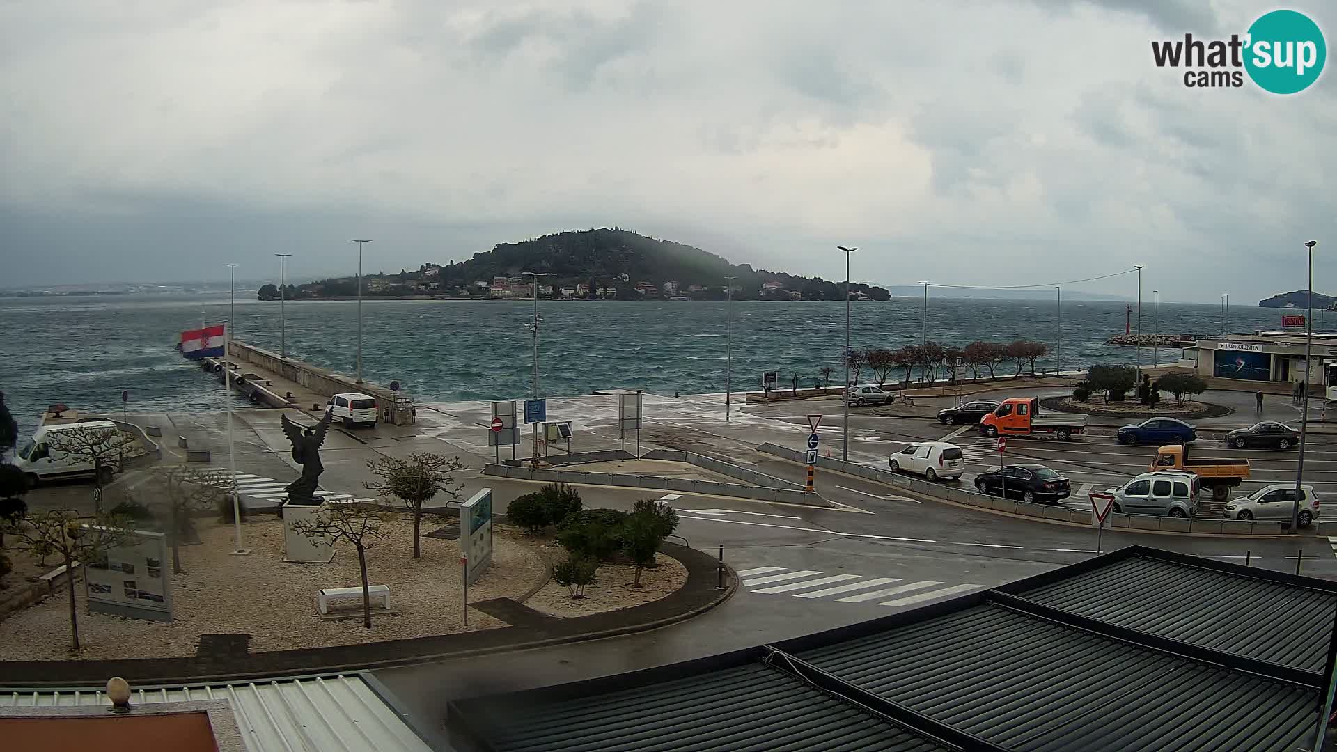 Webcam Ugliano – terminal traghetto da Preko a Zara