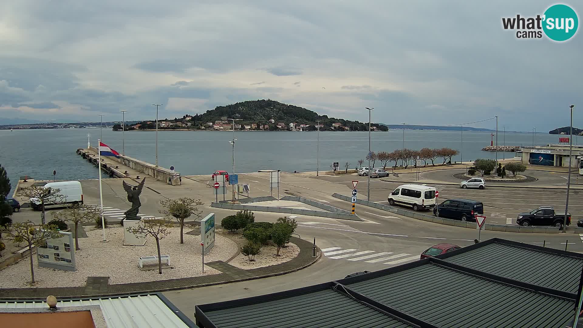 Webcam Ugliano – terminal traghetto da Preko a Zara