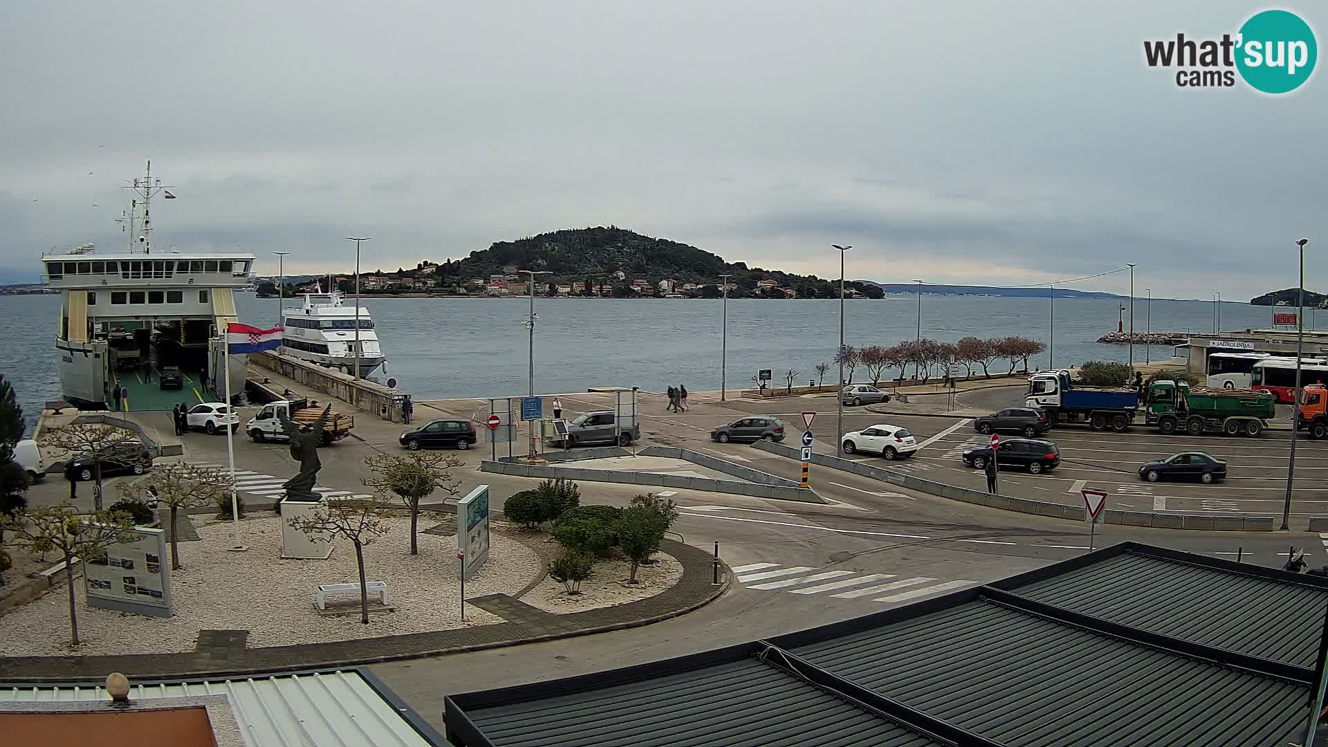 Web kamera Ugljan – Preko trajekt za Zadar