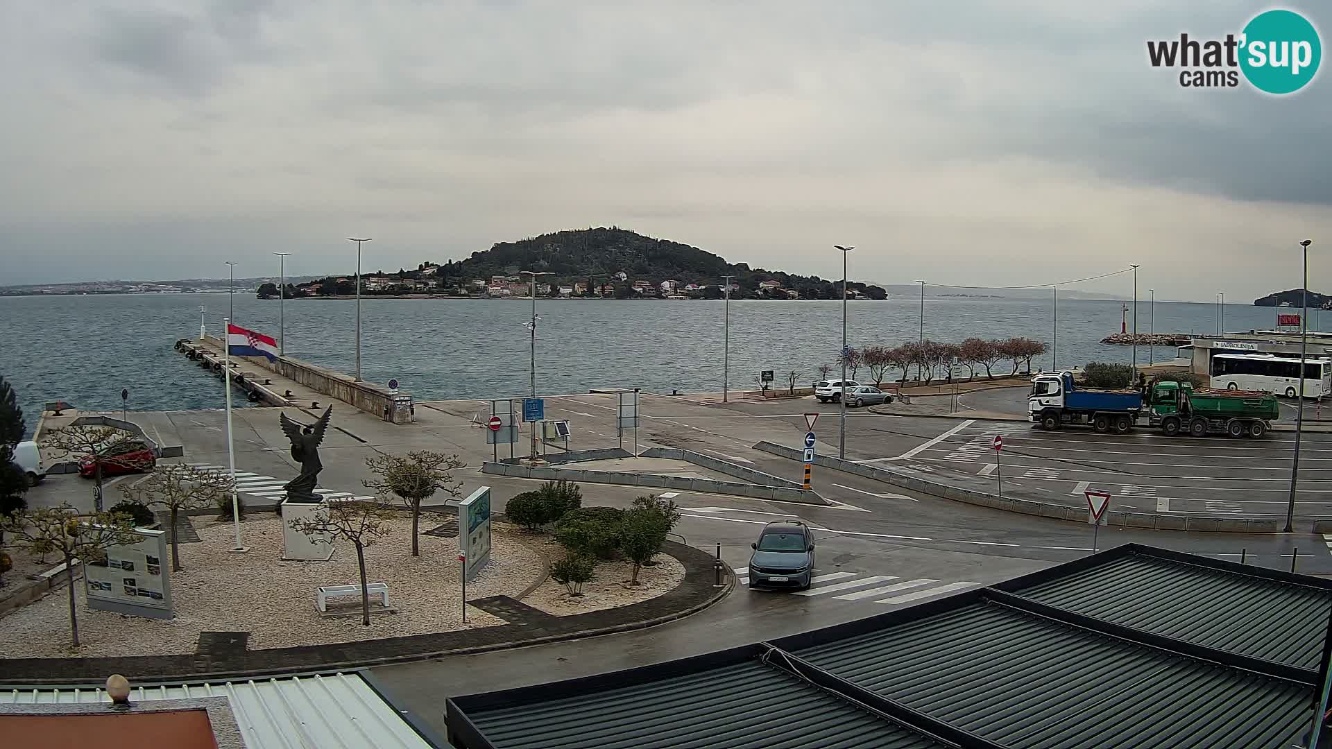 Web kamera Ugljan – Preko trajekt za Zadar