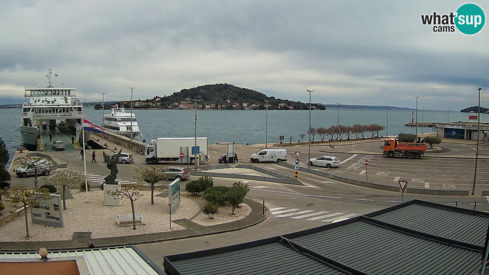 Web kamera Ugljan – Preko trajekt za Zadar