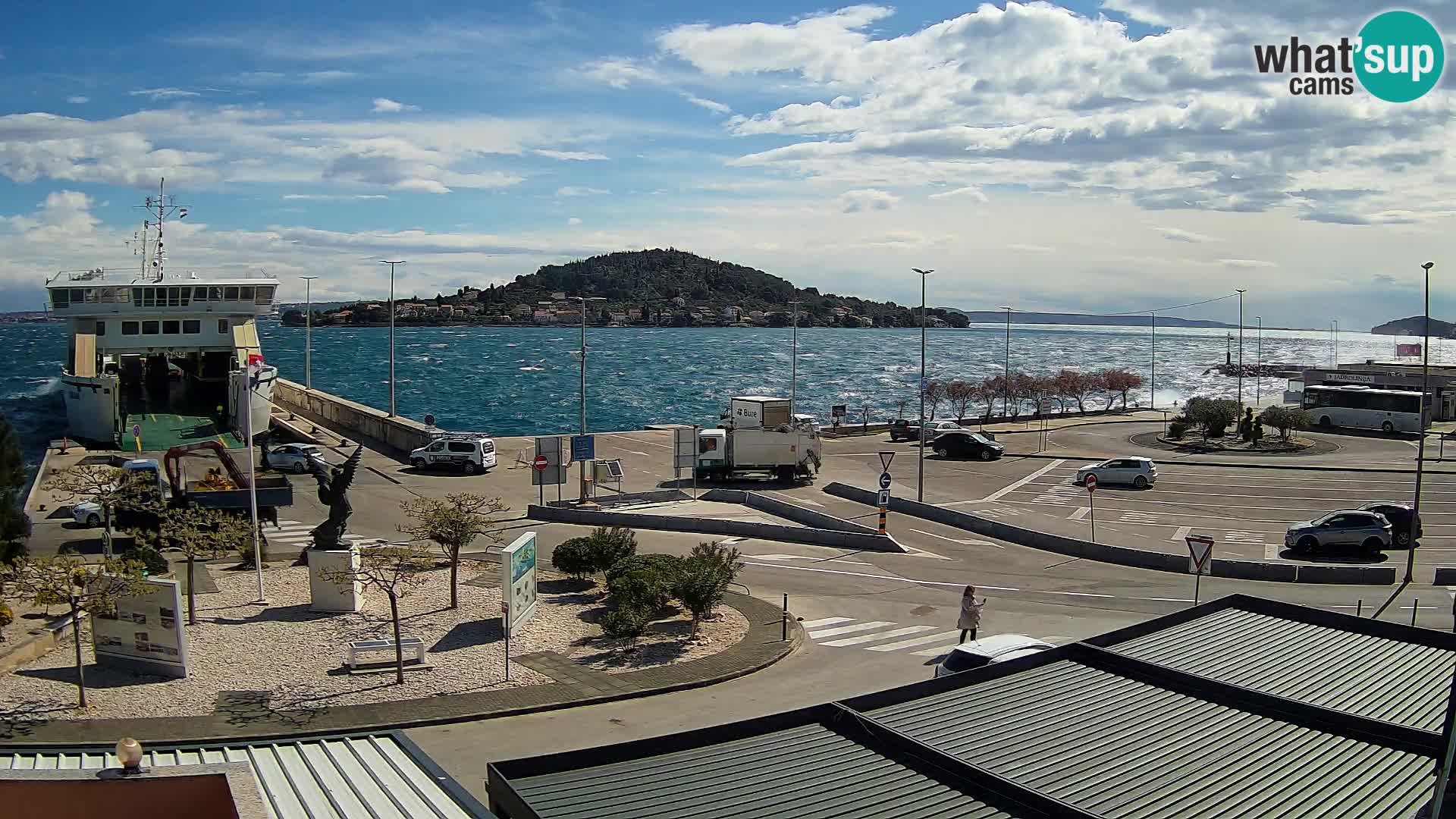 Webcam Ugljan – Preko Ferry to Zadar